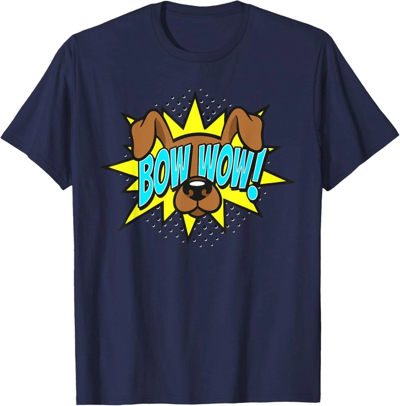 Dog Bow Wow! Comic Onomatopoeia Graphic Cartoon Pup Pop Art T-Shirt Unisex T-shirt, Sweatshirt, Hoodie, Long Sleeve Tee - T-Shirt, Sweatshirt, Hoodie