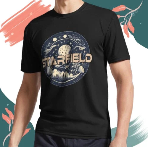 NEW! Starfield Logo Funny USA Size Unisex Hoodie & T-Shirt Unisex T-shirt, Sweatshirt, Hoodie, Long Sleeve Tee - T-Shirt, Sweatshirt, Hoodie