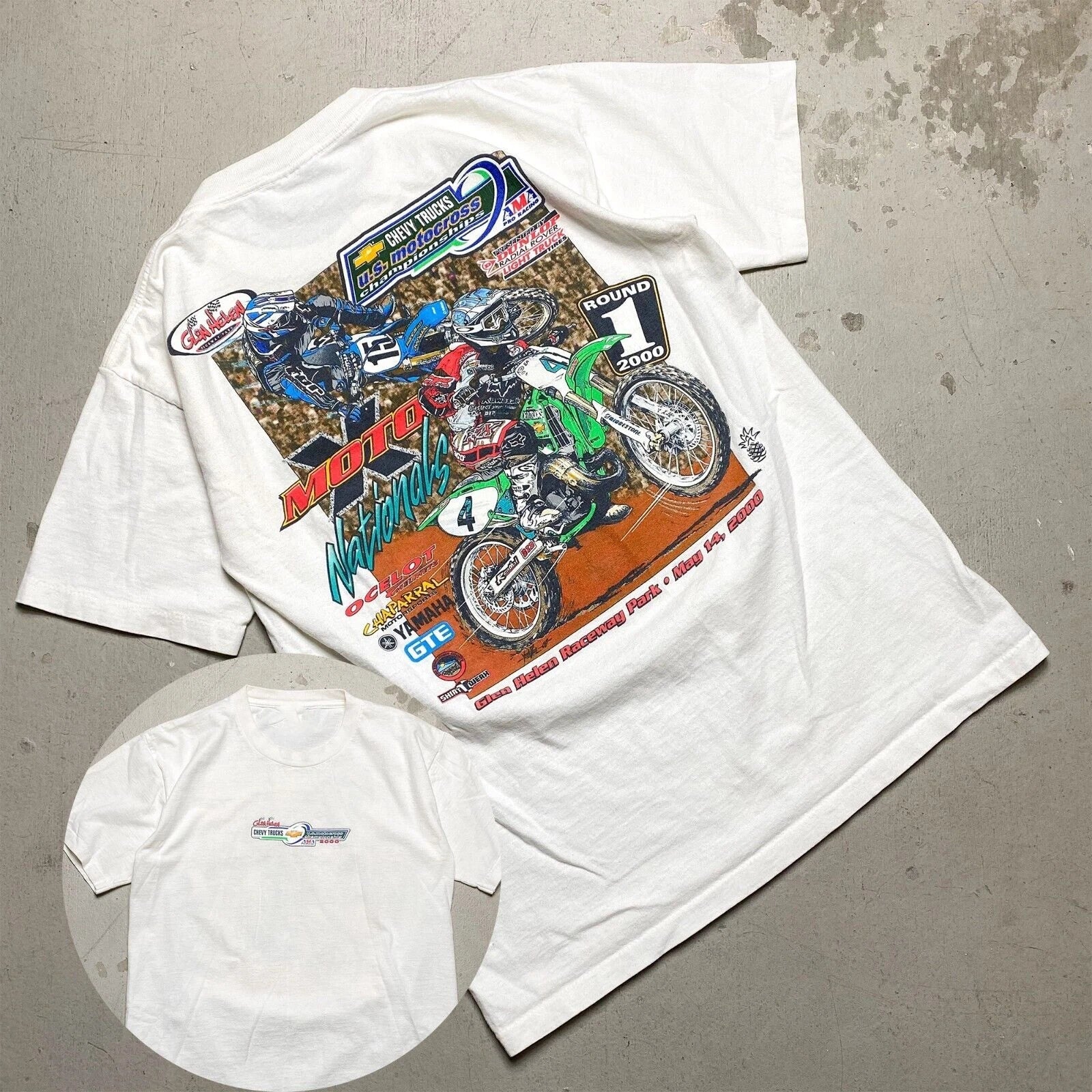 NOS Vintage 2000 Glen Helen Motocross Pro National T-shirt Cotton Unisex Allsize Unisex T-shirt, Sweatshirt, Hoodie, Long Sleeve Tee - T-Shirt, Sweatshirt, Hoodie
