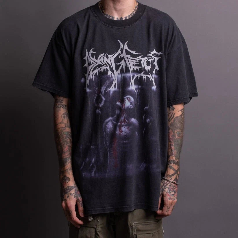 Vintage Dying Fetus Grotesque Impalement T-Shirt Reprint Unisex T-shirt, Sweatshirt, Hoodie, Long Sleeve Tee - T-Shirt, Sweatshirt, Hoodie