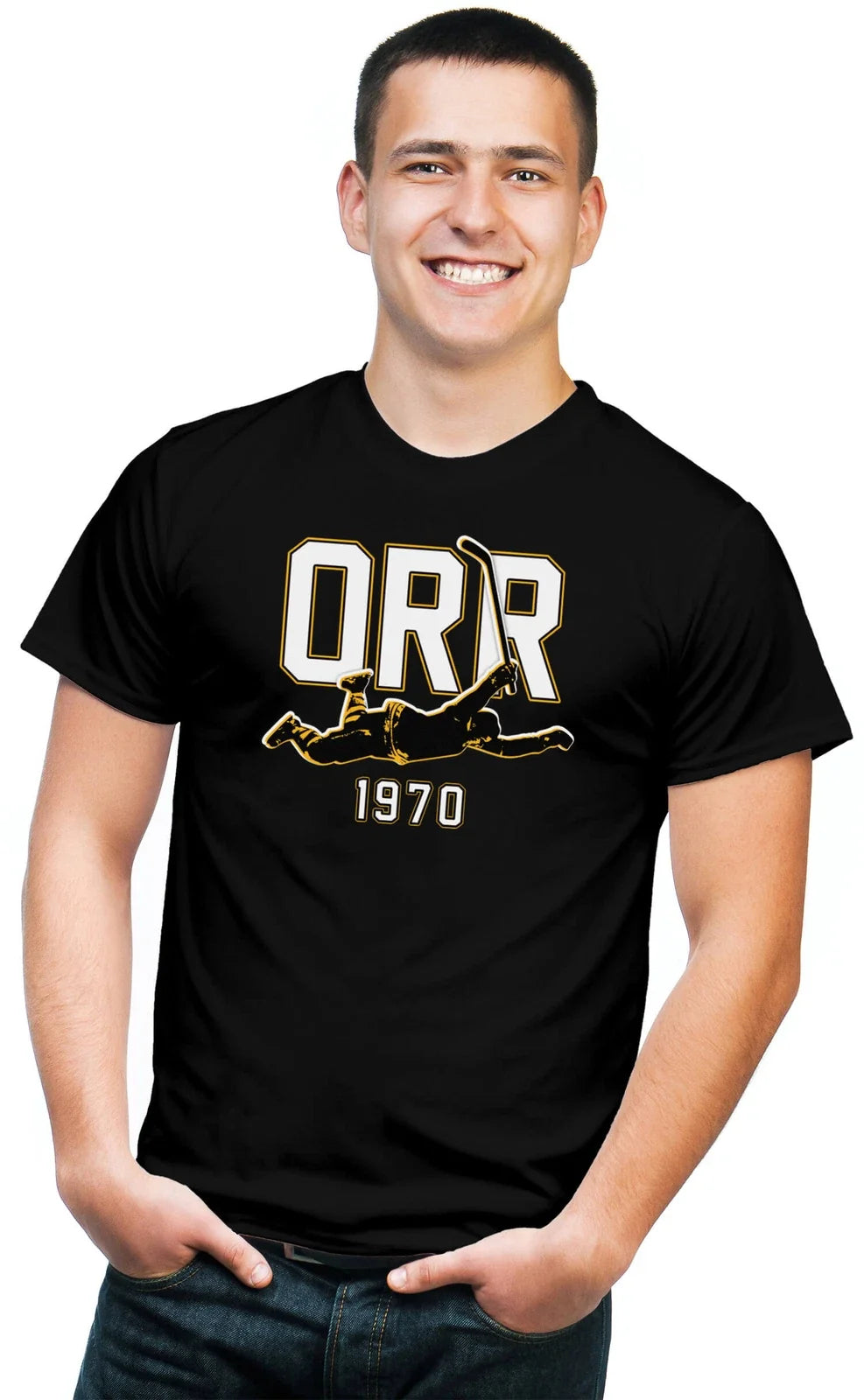 BSW Men's Bobby Orr 1970 Hockey Cup Finals Winning Goal Shirt Unisex T-shirt, Sweatshirt, Hoodie, Long Sleeve Tee - T-Shirt, Sweatshirt, Hoodie