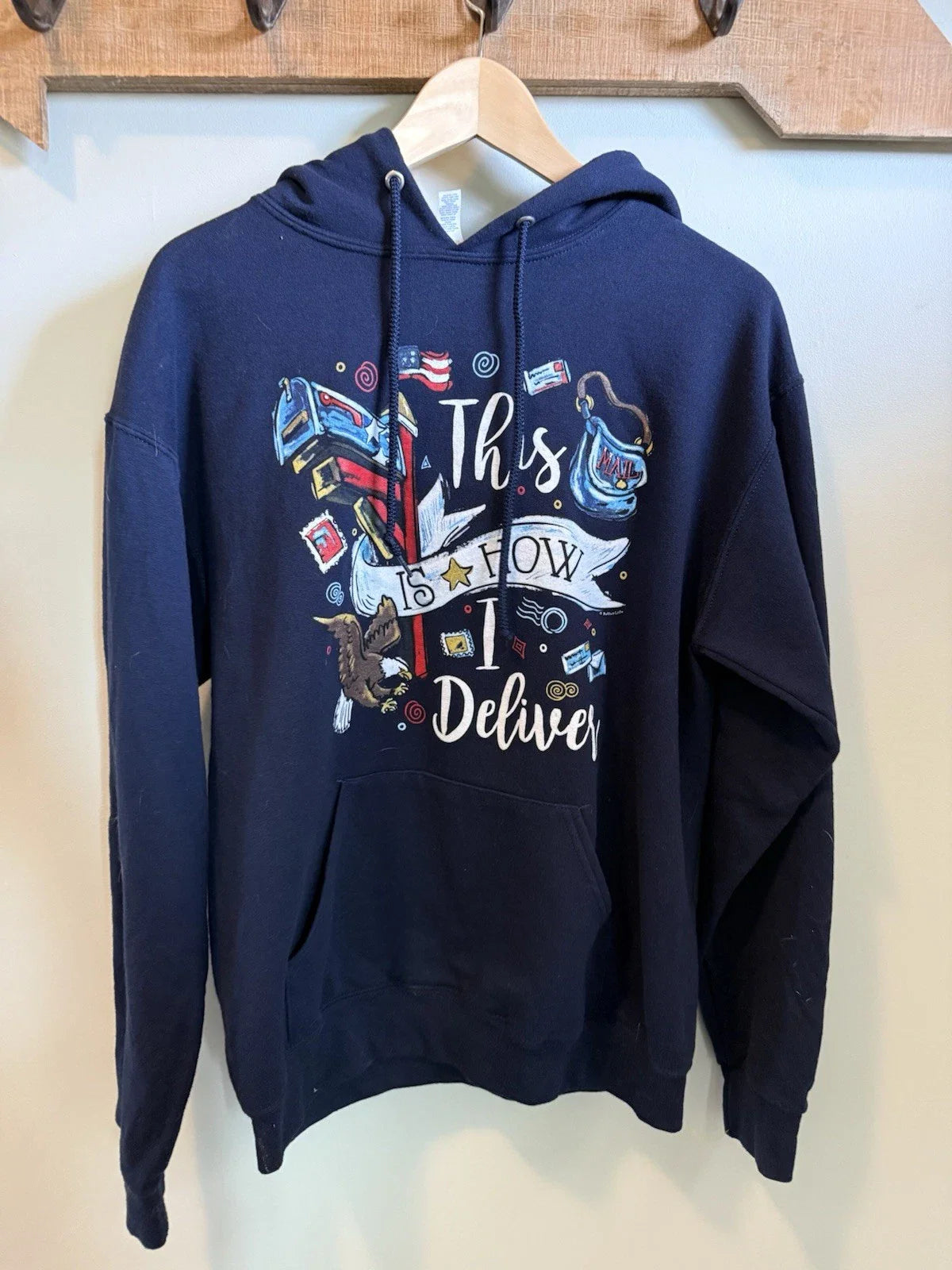 Usps Postal Worker Hoodie Sweatshirt Custom MEDIUM Gift Mail Delivery Unisex T-shirt, Sweatshirt, Hoodie, Long Sleeve Tee - T-Shirt, Sweatshirt, Hoodie