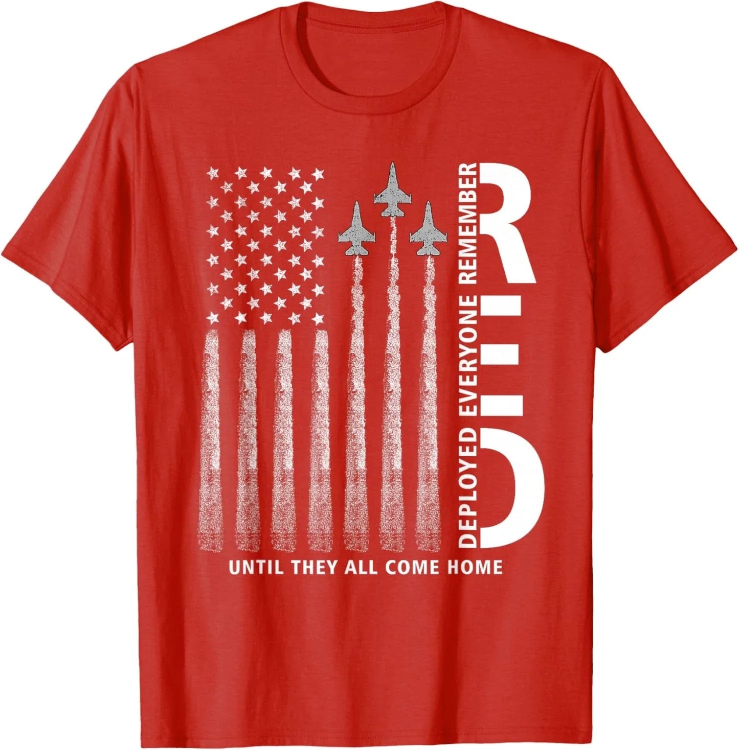 Remember Everyone Deployed RED Friday Military American Flag Unisex T-Shirt Unisex T-shirt, Sweatshirt, Hoodie, Long Sleeve Tee - T-Shirt, Sweatshirt, Hoodie