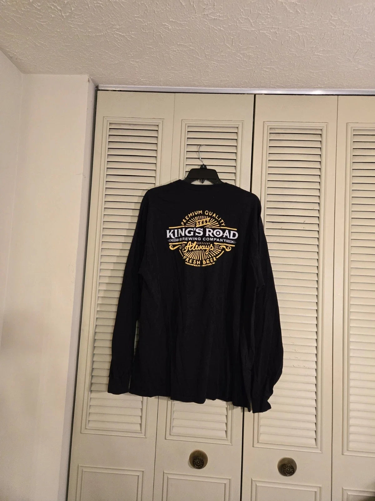 King's Road Brewing Co Beer Black Long Sleeve XL T Shirt Medford Haddonfield NJ Unisex T-shirt, Sweatshirt, Hoodie, Long Sleeve Tee - T-Shirt, Sweatshirt, Hoodie