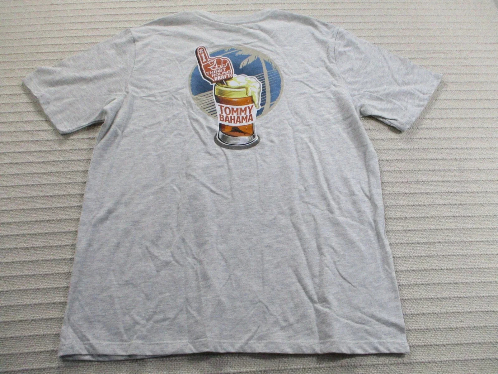 Tommy Bahama Men Beer Shirt Medium Gray Football Thirst Round Draft Crew Tee New Unisex T-shirt, Sweatshirt, Hoodie, Long Sleeve Tee - T-Shirt, Sweatshirt, Hoodie