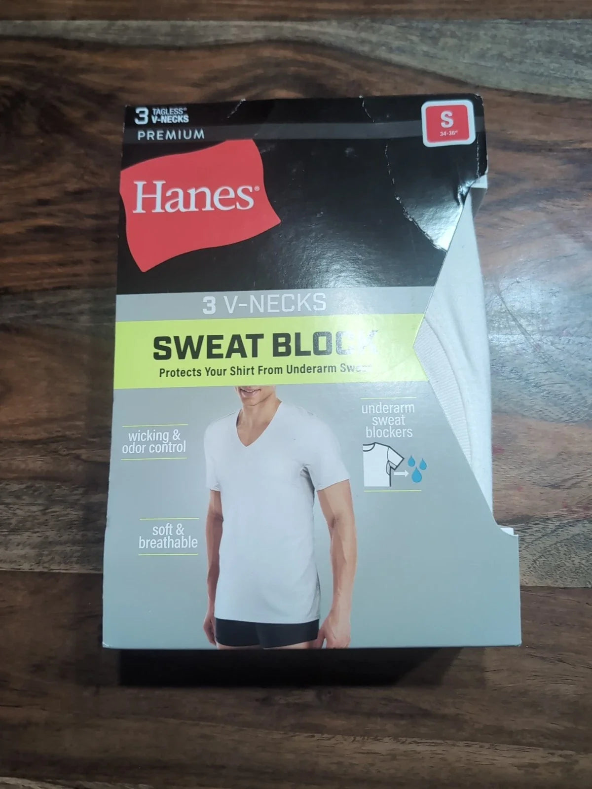 Hanes Premium Sweat Block 3-pack Tagless V-necks White Size Small 34-36 Unisex T-shirt, Sweatshirt, Hoodie, Long Sleeve Tee - T-Shirt, Sweatshirt, Hoodie
