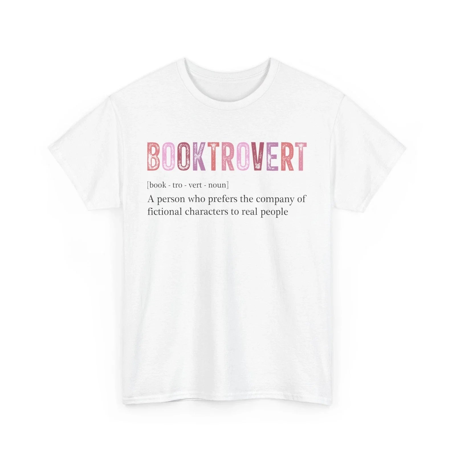 Book Lover T-Shirt | Funny Reading Shirt | Booktrovert Definition T-Shirt Unisex T-shirt, Sweatshirt, Hoodie, Long Sleeve Tee - T-Shirt, Sweatshirt, Hoodie