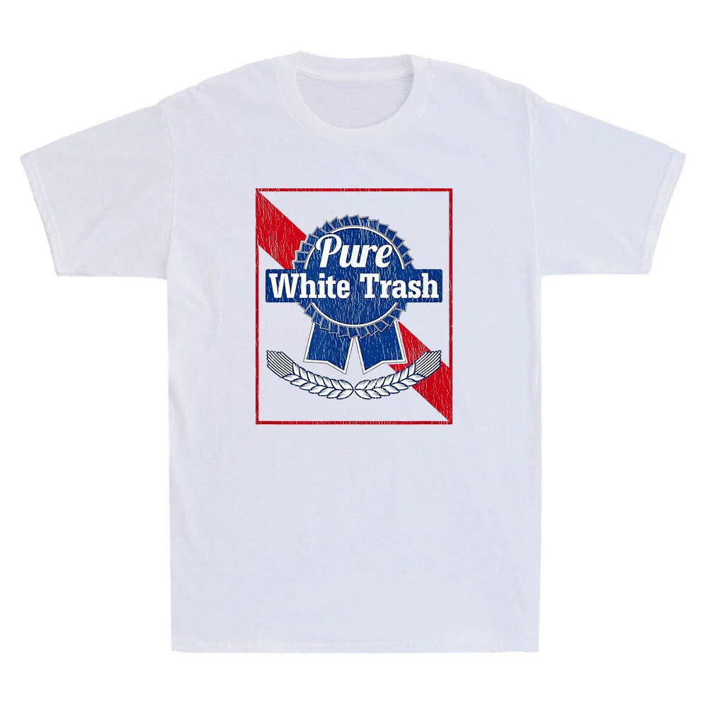 Pure White Trash Funny Redneck Humor Quote Gift Retro Men's Short Sleeve T-Shirt Unisex T-shirt, Sweatshirt, Hoodie, Long Sleeve Tee - T-Shirt, Sweatshirt, Hoodie