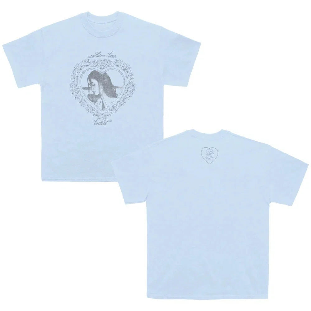 Madison Beer Locket Album Merch 2026 T-shirt All Size (Light Blue) Unisex T-shirt, Sweatshirt, Hoodie, Long Sleeve Tee - T-Shirt, Sweatshirt, Hoodie
