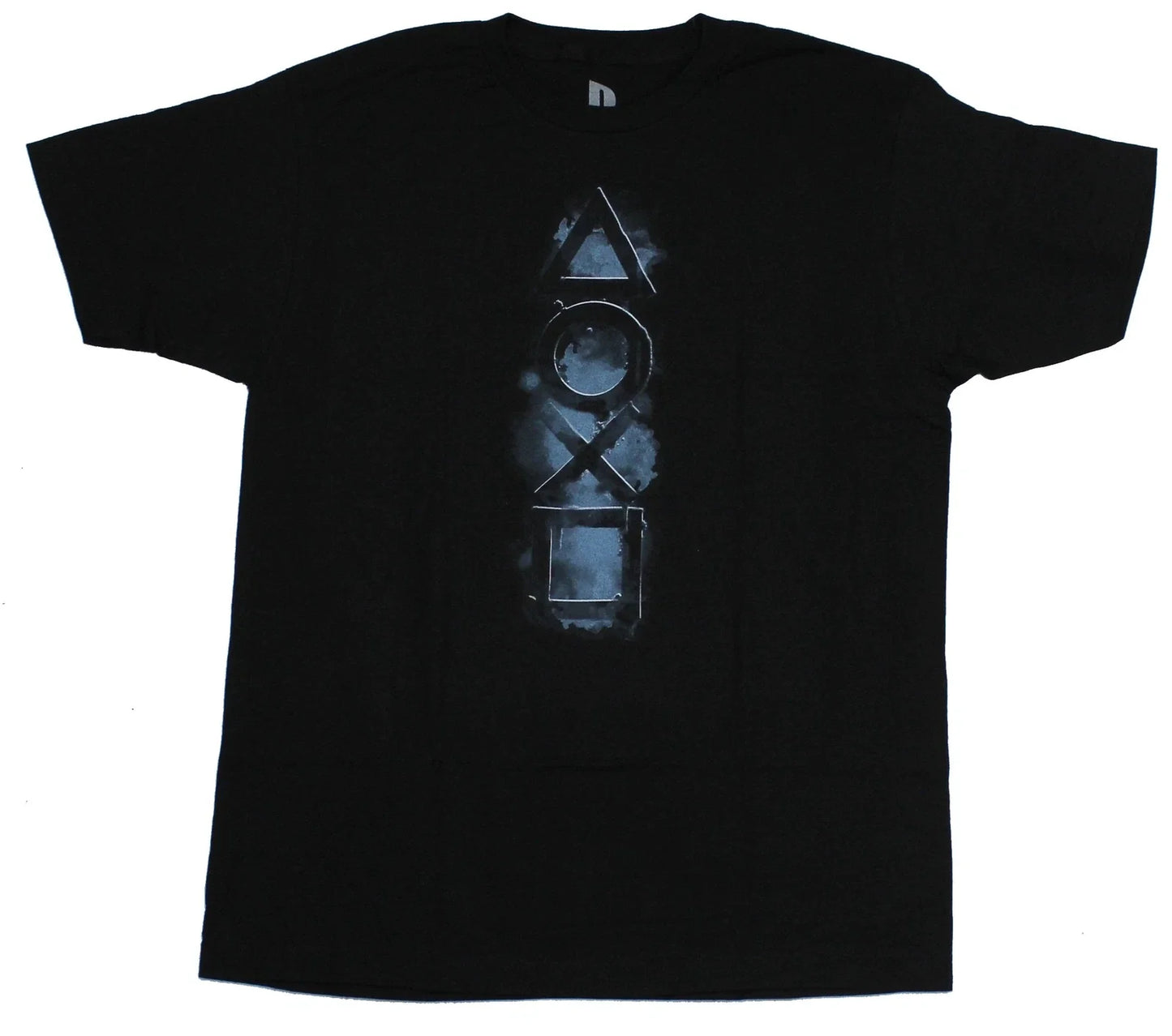 PlayStation Mens T-Shirt - Shadowy Button Symbols Image Unisex T-shirt, Sweatshirt, Hoodie, Long Sleeve Tee - T-Shirt, Sweatshirt, Hoodie