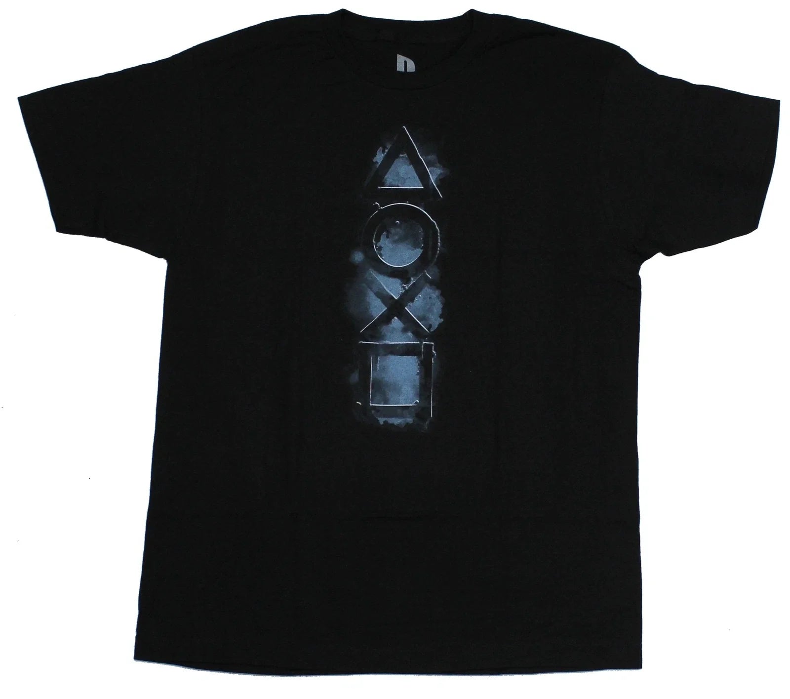 PlayStation Mens T-Shirt - Shadowy Button Symbols Image Unisex T-shirt, Sweatshirt, Hoodie, Long Sleeve Tee - T-Shirt, Sweatshirt, Hoodie