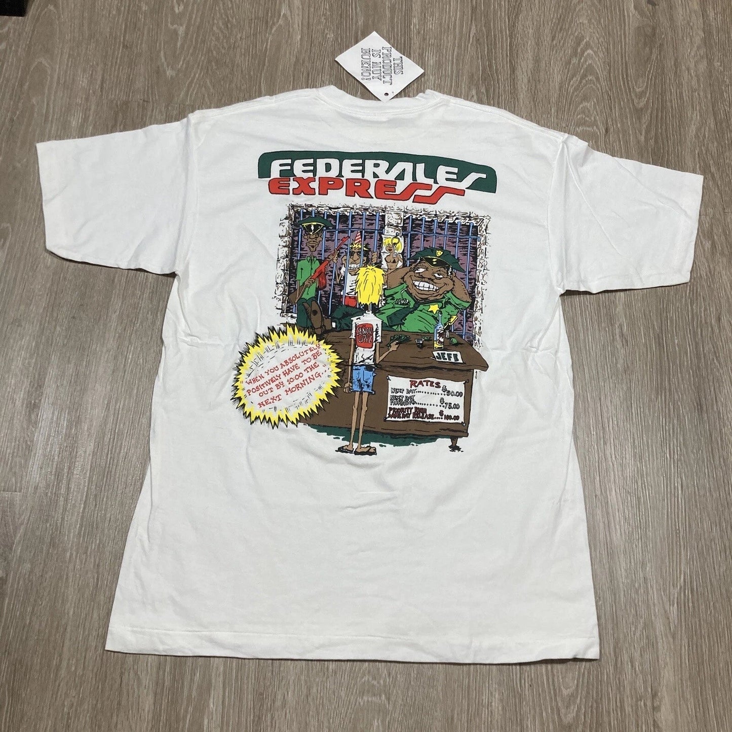Senor Lopez Shirt L 90s 00s Y2k NEW Federales Express Cop Parody Funny Humor Tee Unisex T-shirt, Sweatshirt, Hoodie, Long Sleeve Tee - T-Shirt, Sweatshirt, Hoodie