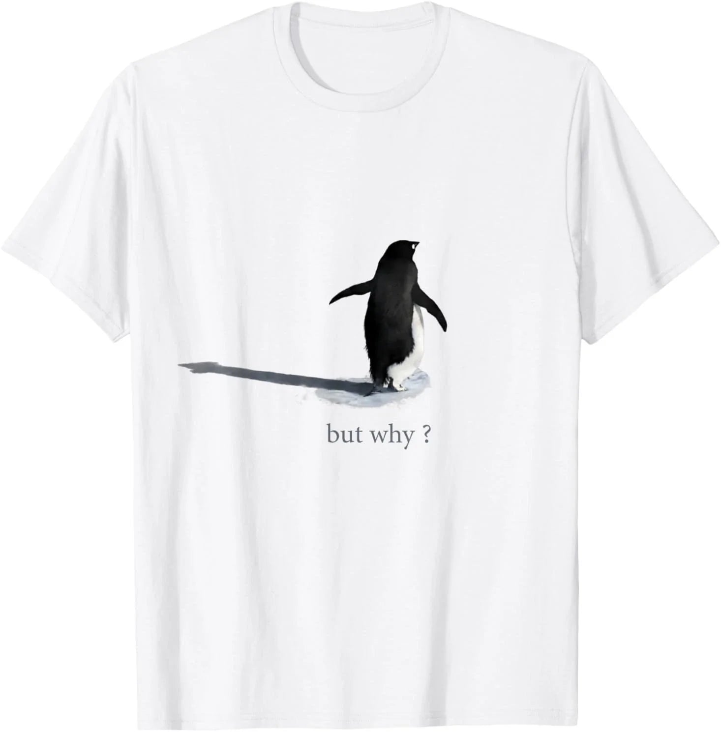 Trendy Nihilist Penguin But Why? T-Shirt Unisex T-shirt, Sweatshirt, Hoodie, Long Sleeve Tee - T-Shirt, Sweatshirt, Hoodie