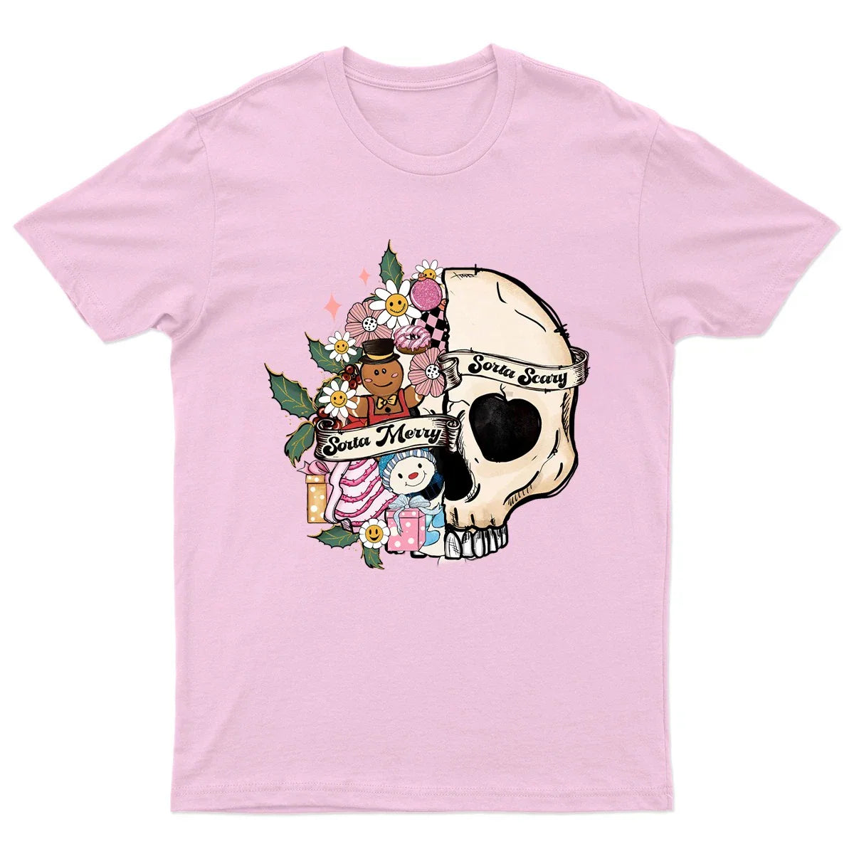 Spooky Christmas Holiday Skull T-Shirt Unisex Gift Retro Funny Womens Vintage Unisex T-shirt, Sweatshirt, Hoodie, Long Sleeve Tee - T-Shirt, Sweatshirt, Hoodie