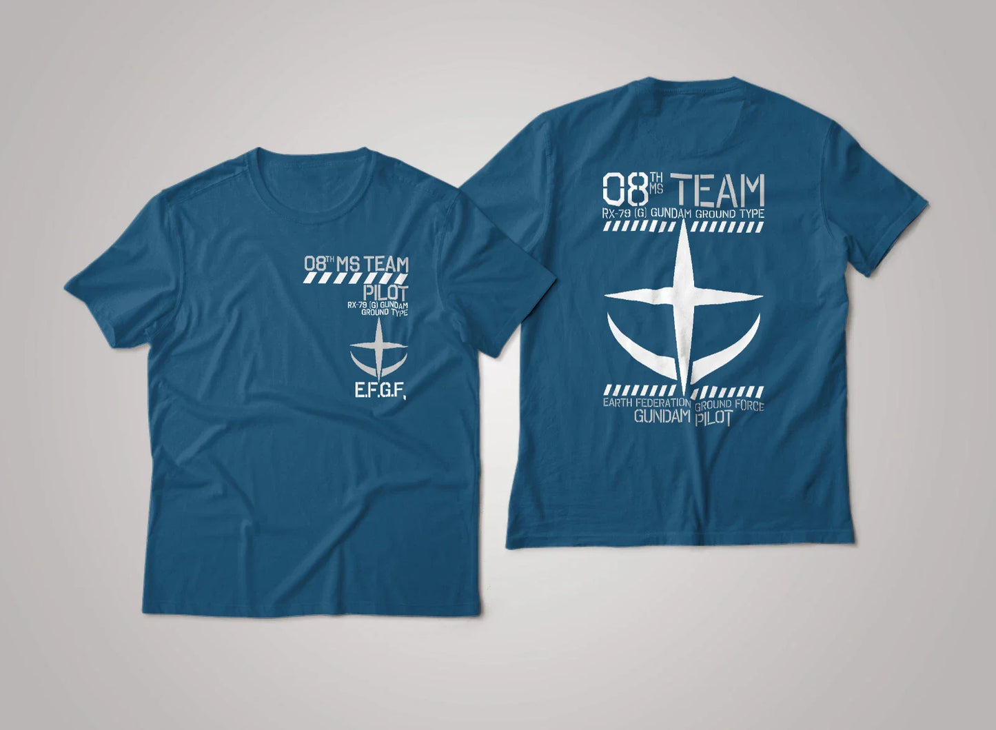Mobile Suit Gundam 08th MS Team RX-79 EZ-8 PILOT Anime Graphic Art Tee Unisex T-shirt, Sweatshirt, Hoodie, Long Sleeve Tee - T-Shirt, Sweatshirt, Hoodie