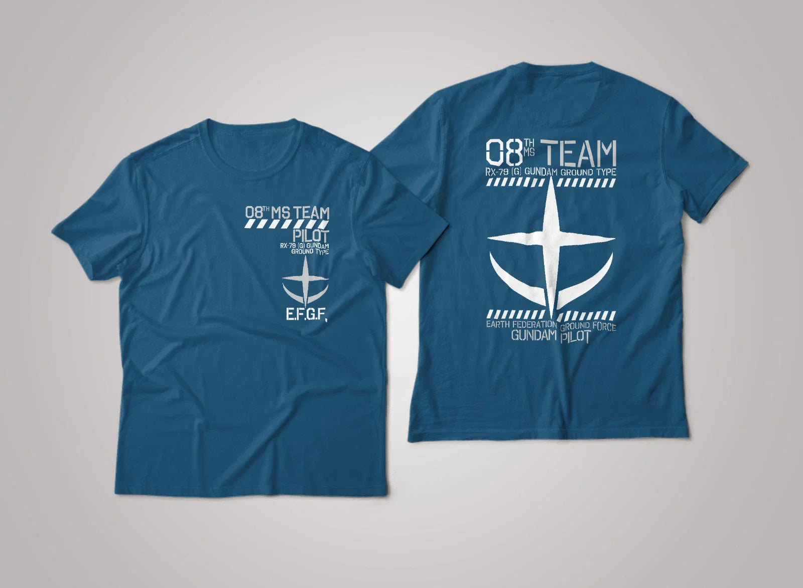 Mobile Suit Gundam 08th MS Team RX-79 EZ-8 PILOT Anime Graphic Art Tee Unisex T-shirt, Sweatshirt, Hoodie, Long Sleeve Tee - T-Shirt, Sweatshirt, Hoodie
