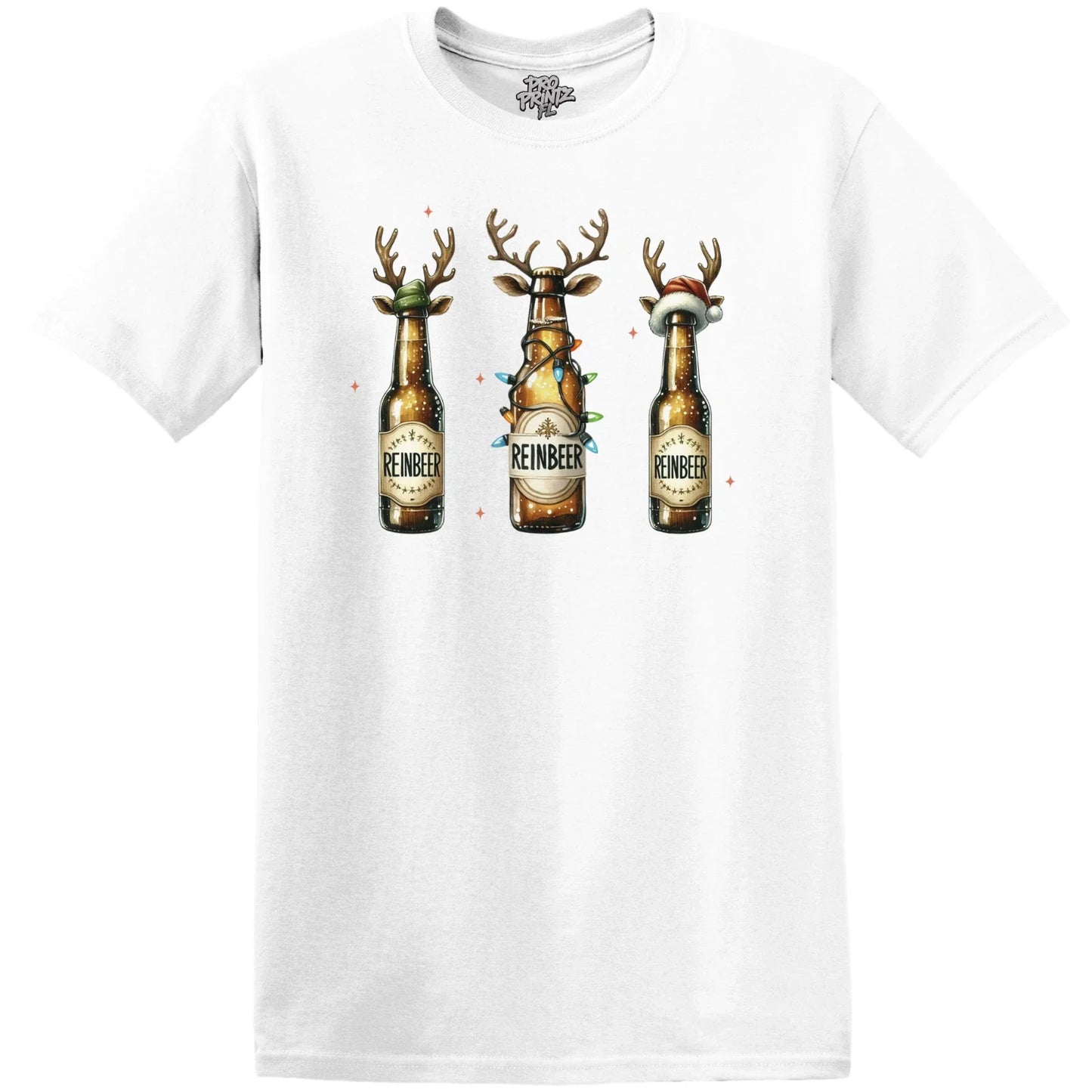 Christmas T-Shirt - "Reinbeer" Unisex T-shirt, Sweatshirt, Hoodie, Long Sleeve Tee - T-Shirt, Sweatshirt, Hoodie