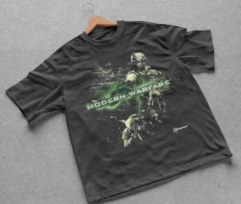 2009 Call of Duty Modern Warfare 2 IW Promo Vintage Unisex Black T-Shirt Unisex T-shirt, Sweatshirt, Hoodie, Long Sleeve Tee - T-Shirt, Sweatshirt, Hoodie