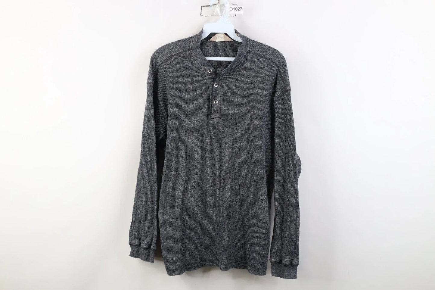 Vtg 90s Y2K Streetwear Mens Large Thermal Waffle Knit Long Sleeve Henley T-Shirt Unisex T-shirt, Sweatshirt, Hoodie, Long Sleeve Tee - T-Shirt, Sweatshirt, Hoodie
