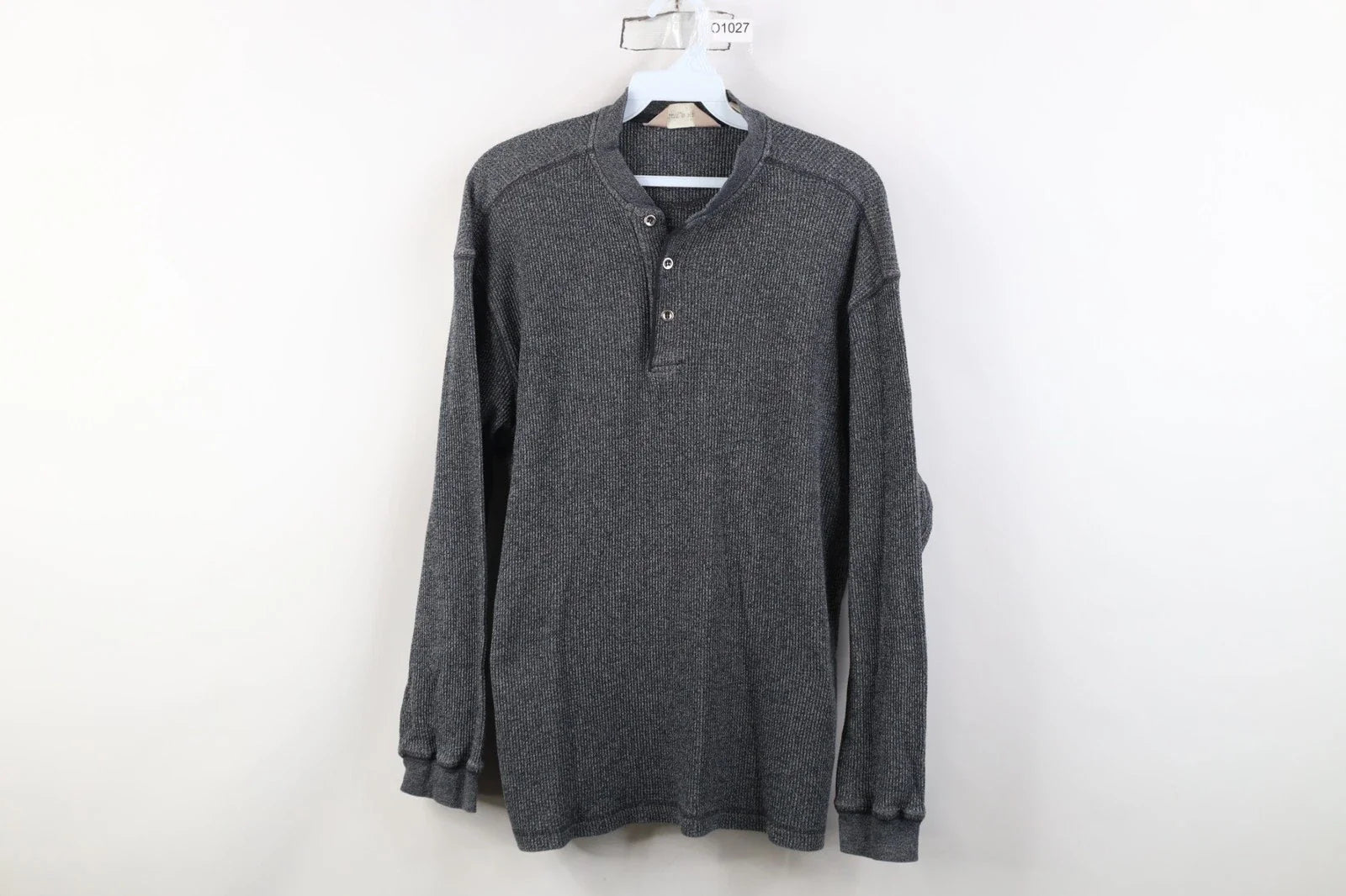 Vtg 90s Y2K Streetwear Mens Large Thermal Waffle Knit Long Sleeve Henley T-Shirt Unisex T-shirt, Sweatshirt, Hoodie, Long Sleeve Tee - T-Shirt, Sweatshirt, Hoodie
