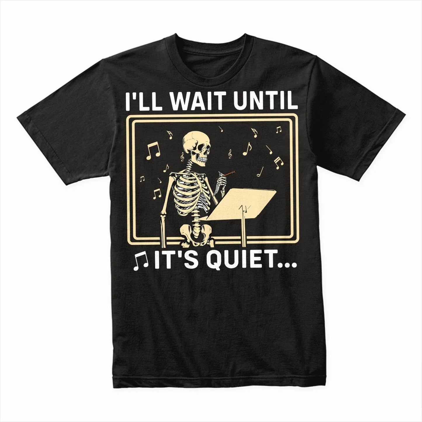 I'll Wait Until It's Quiet Funny Introvert Humor T-Shirt, Comfortable Gift Tee Unisex T-shirt, Sweatshirt, Hoodie, Long Sleeve Tee - T-Shirt, Sweatshirt, Hoodie