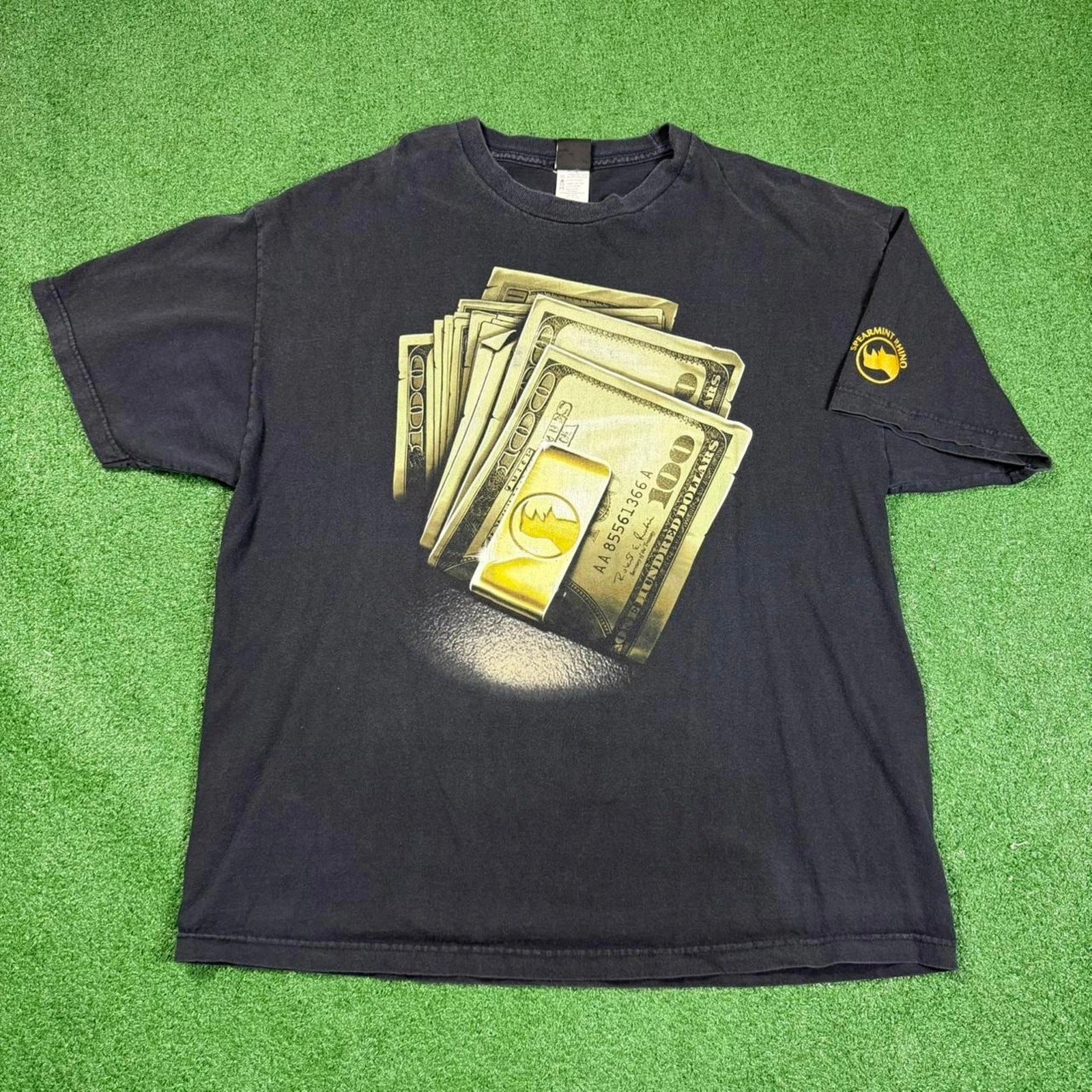 Anchor Blue T-Shirt Mens XL Faded Black Money Graphic Y2K Streetwear Unisex T-shirt, Sweatshirt, Hoodie, Long Sleeve Tee - T-Shirt, Sweatshirt, Hoodie