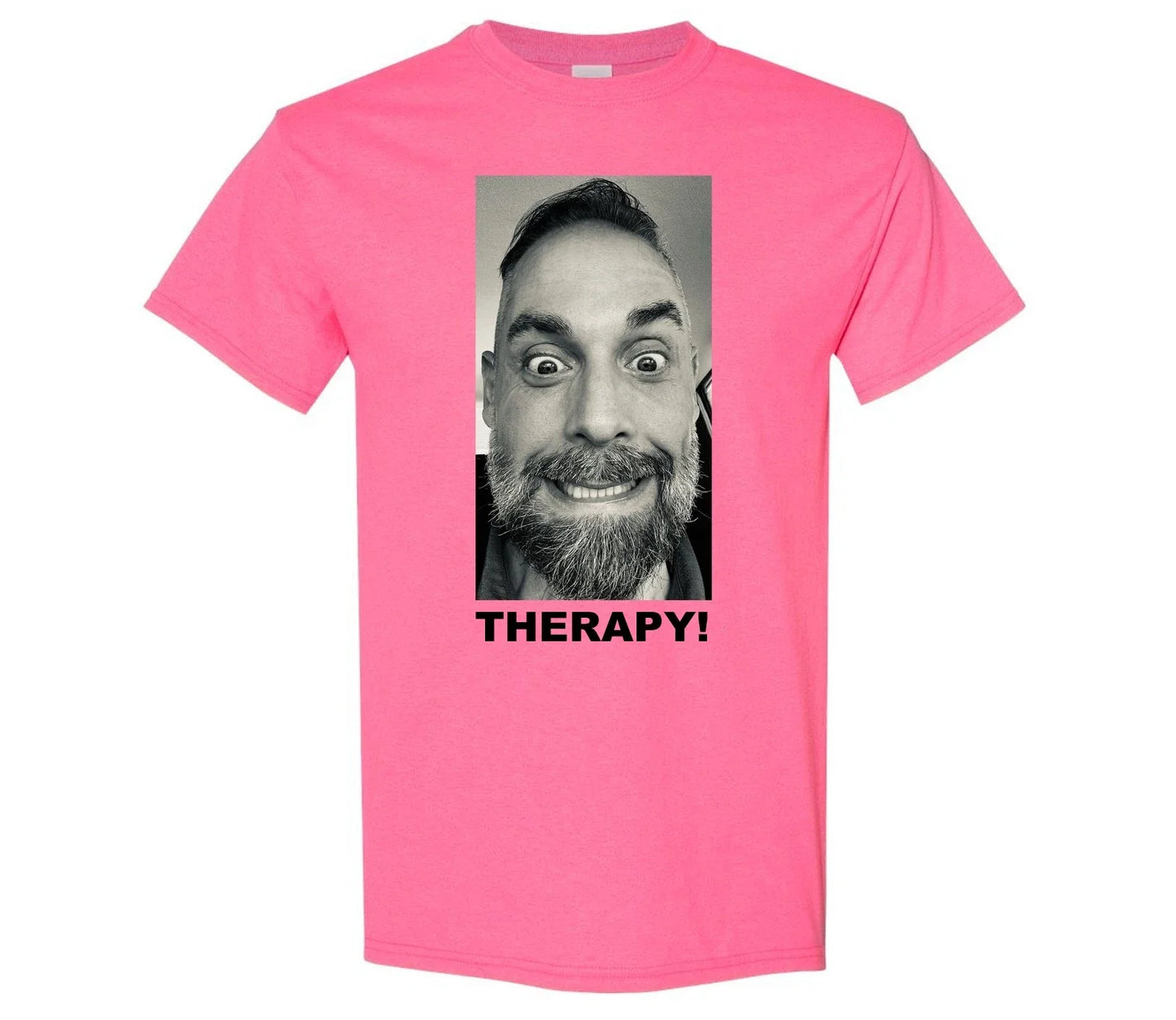 Funny Face Therapy Meme Pink Graphic Humor Unisex Casual T shirt Unisex T-shirt, Sweatshirt, Hoodie, Long Sleeve Tee - T-Shirt, Sweatshirt, Hoodie