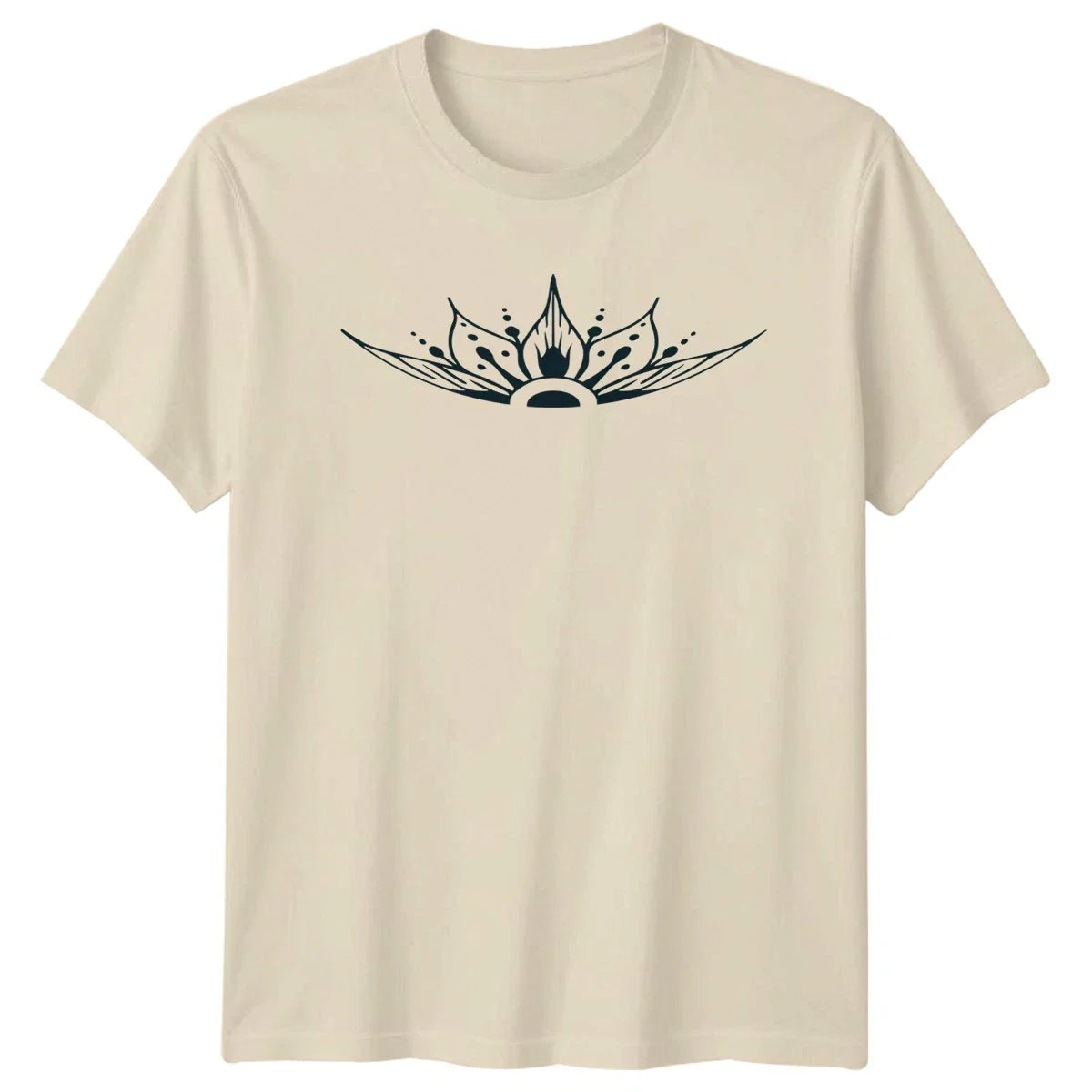 Beautiful Hand Drawn Bohemian Lotus T-Shirt Zen Lifestyle Boho Design Unisex T-shirt, Sweatshirt, Hoodie, Long Sleeve Tee - T-Shirt, Sweatshirt, Hoodie
