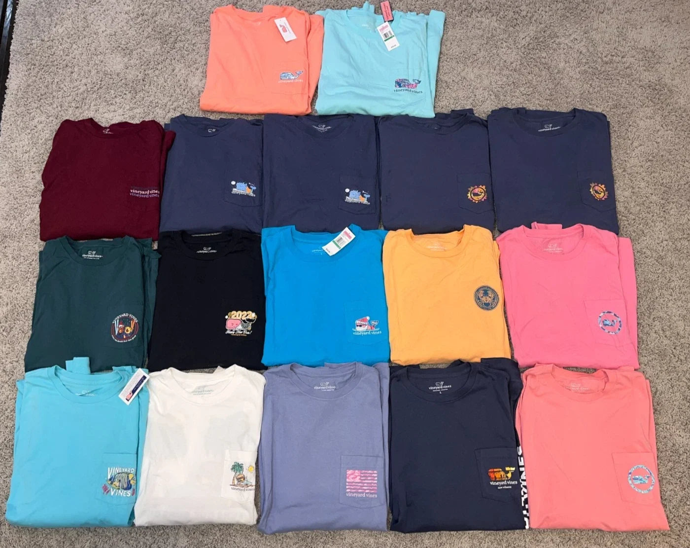 EUC Men's VINEYARD VINES 100% Cotton Long Sleeve Crew Neck T-Shirt Size Large Unisex T-shirt, Sweatshirt, Hoodie, Long Sleeve Tee - T-Shirt, Sweatshirt, Hoodie