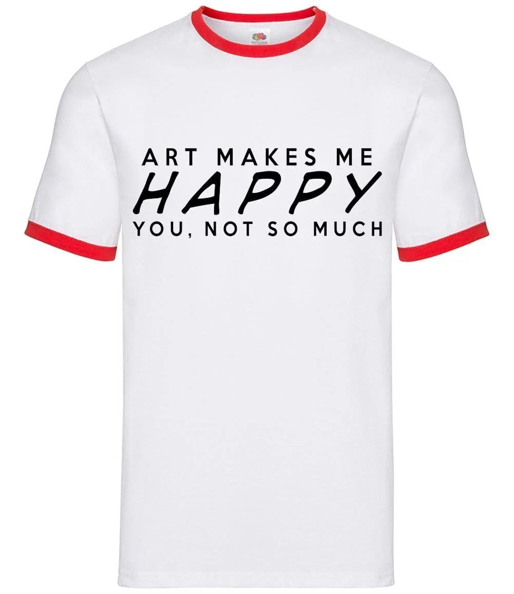 Art Makes Moi Happy - Men Contrast - Artist Painter Designer Creative Craft Unisex T-shirt, Sweatshirt, Hoodie, Long Sleeve Tee - T-Shirt, Sweatshirt, Hoodie