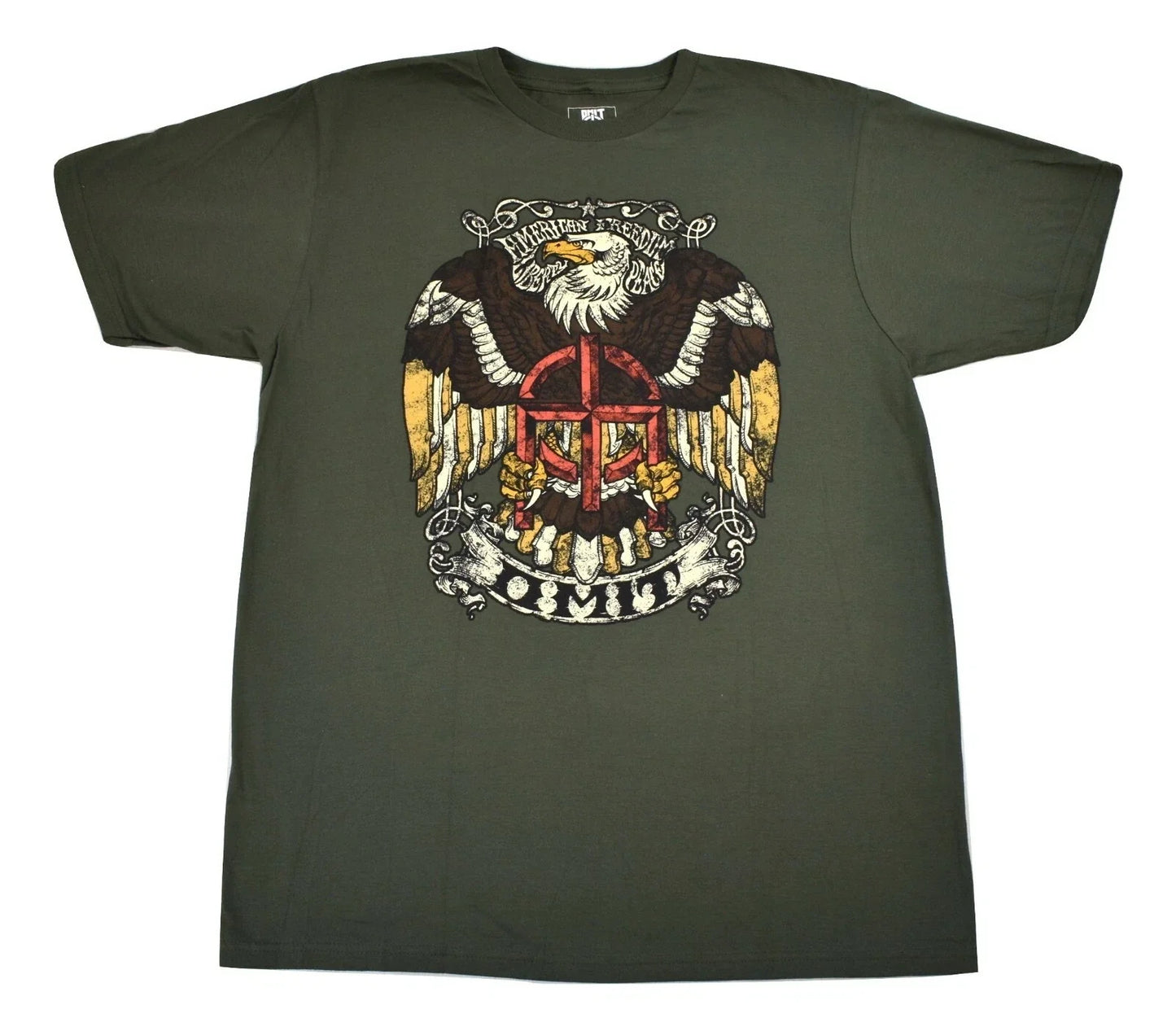 Omit Mens Stone Eagle American Freedom Patriotic Streetwear Shirt New Large Unisex T-shirt, Sweatshirt, Hoodie, Long Sleeve Tee - T-Shirt, Sweatshirt, Hoodie