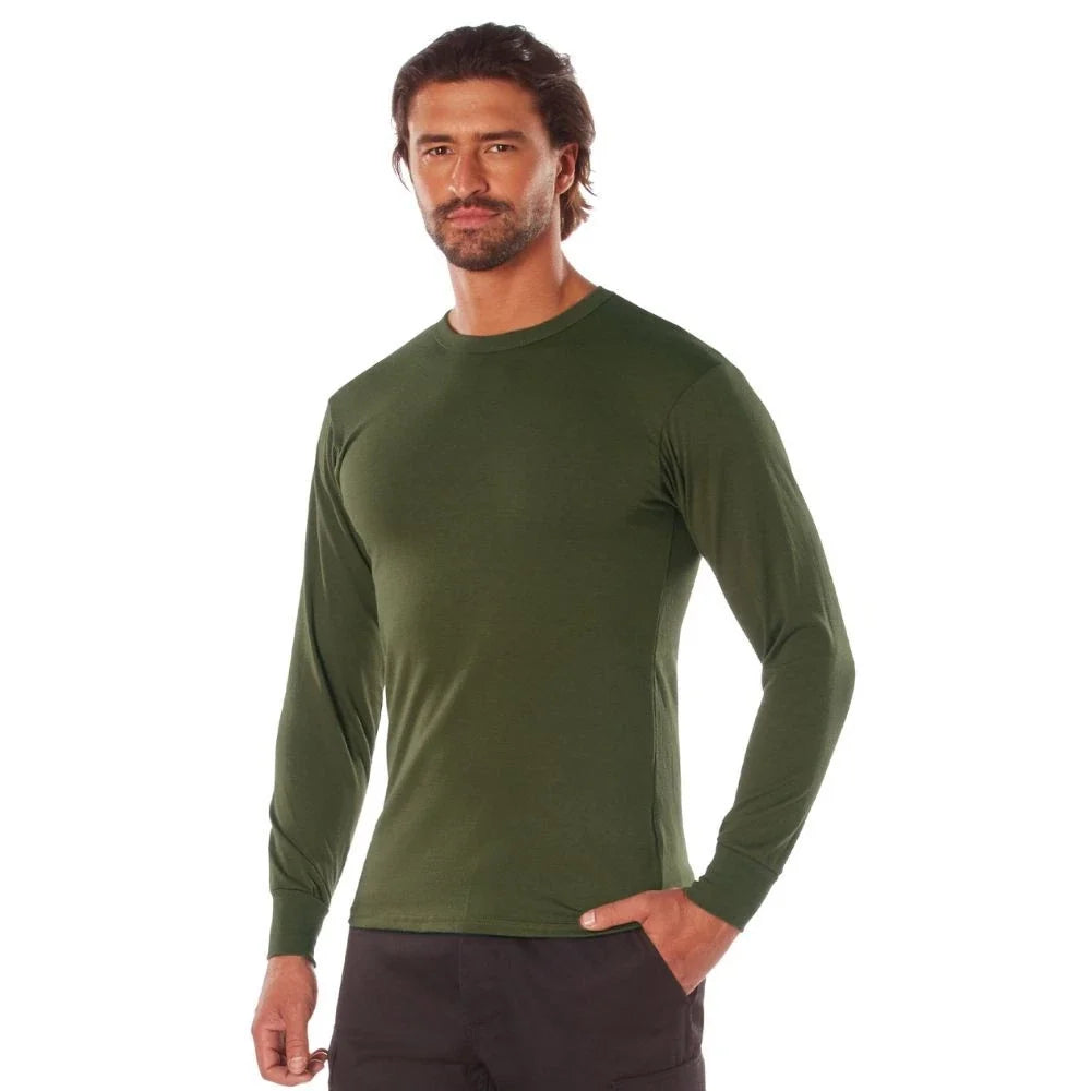 Rothco Long Sleeve T-Shirt Tactical Military Crew Tee Undershirt Army - New Unisex T-shirt, Sweatshirt, Hoodie, Long Sleeve Tee - T-Shirt, Sweatshirt, Hoodie