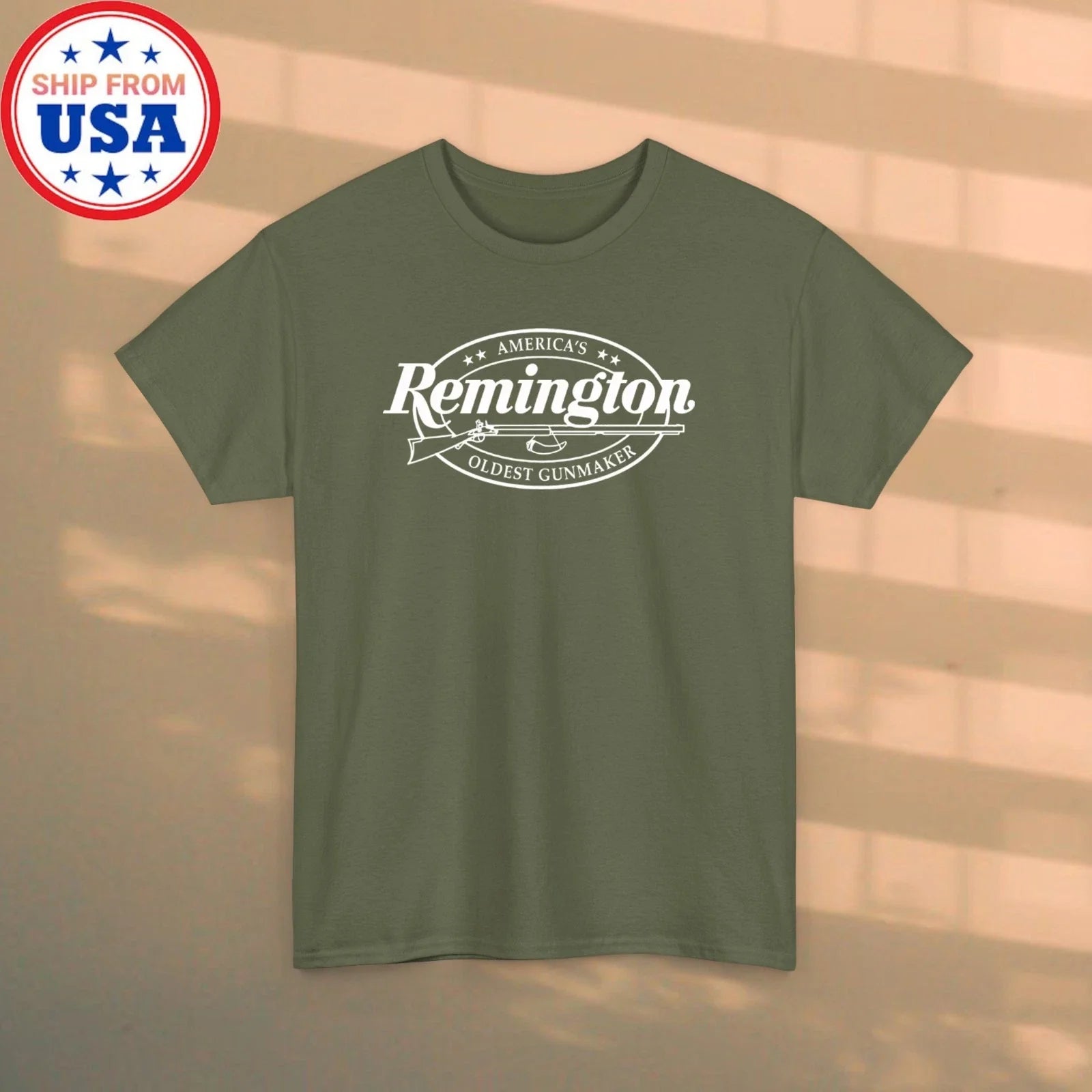 Remington Guns Firearm Men's Military Green Size S-5XL Unisex T-shirt, Sweatshirt, Hoodie, Long Sleeve Tee - T-Shirt, Sweatshirt, Hoodie