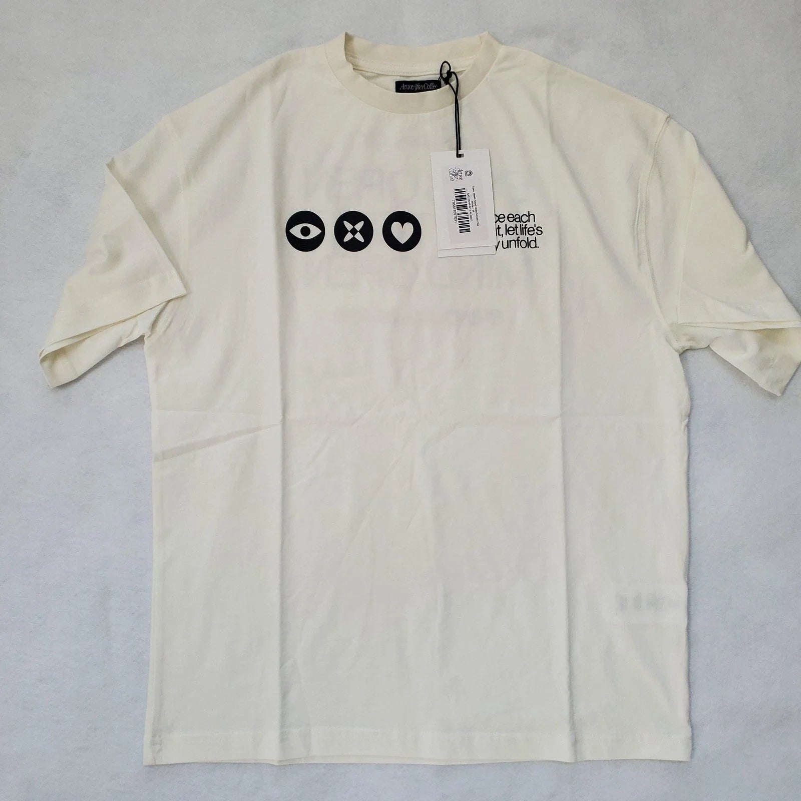 Active After Coffee Shirt Mens Medium White Eyes Heart Mind Open Tee Graphic Unisex T-shirt, Sweatshirt, Hoodie, Long Sleeve Tee - T-Shirt, Sweatshirt, Hoodie