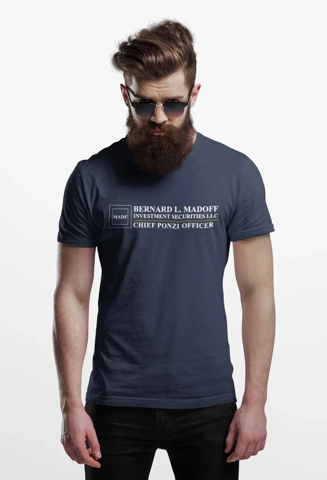 Bernard L. Madoff Investment Securities Chief Ponzi Officer Cotton Shirt Unisex T-shirt, Sweatshirt, Hoodie, Long Sleeve Tee - T-Shirt, Sweatshirt, Hoodie