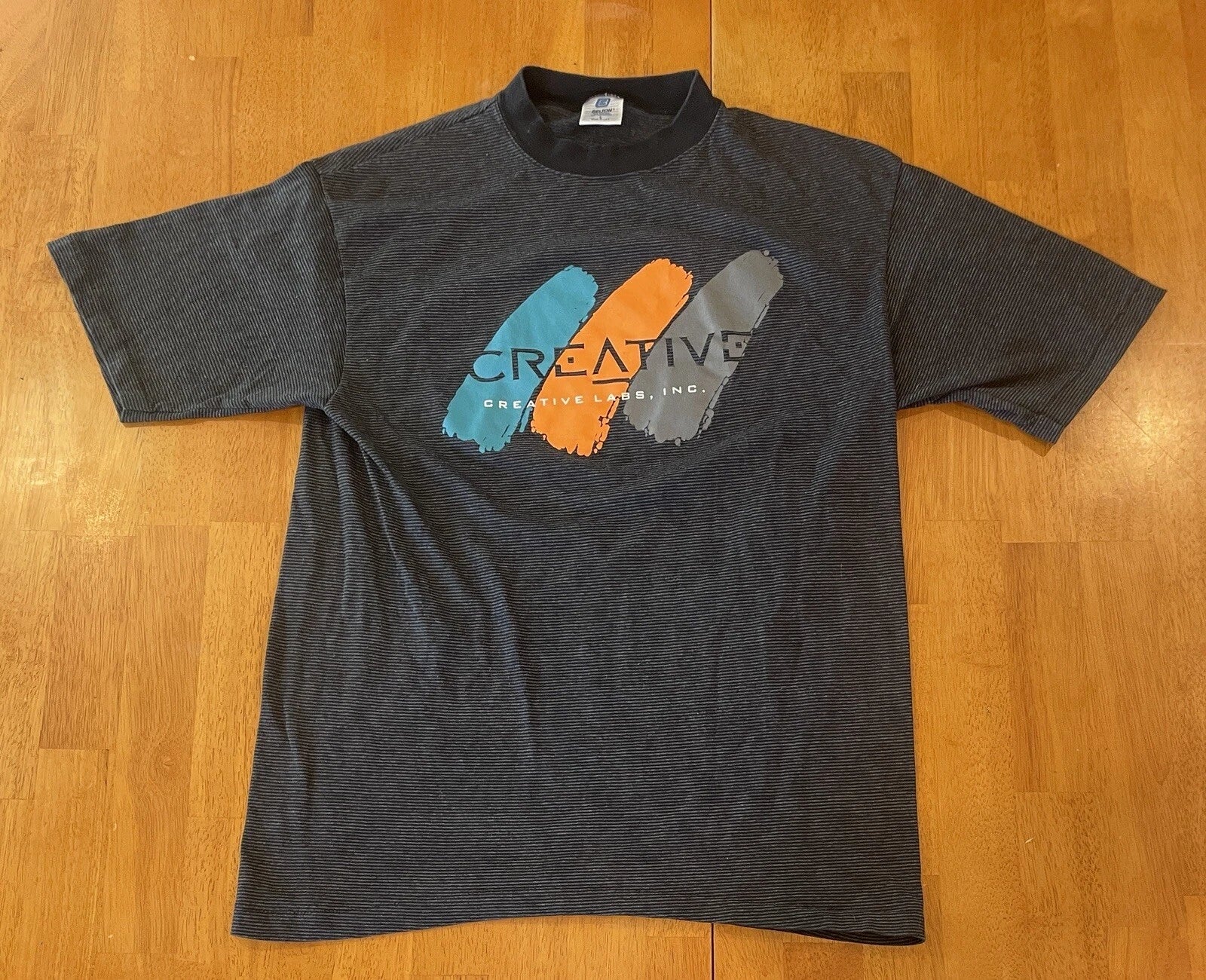 Vintage Creative Labs Shirt Large Belton 90s Unisex T-shirt, Sweatshirt, Hoodie, Long Sleeve Tee - T-Shirt, Sweatshirt, Hoodie