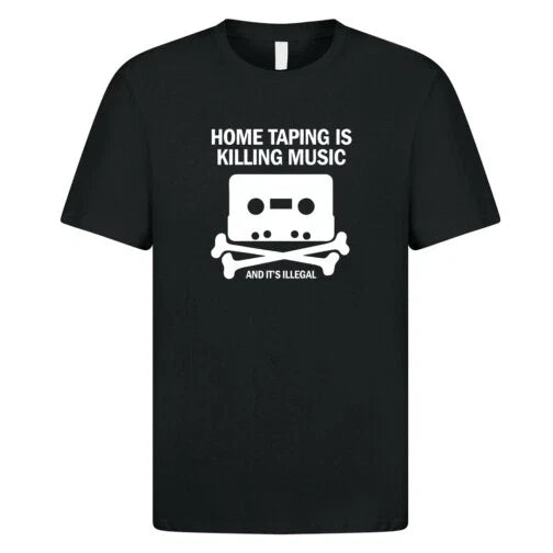 Home Taping Is Killing Music T Shirt 1108 Retro Tape Cassette Logo Pirate Radio Unisex T-shirt, Sweatshirt, Hoodie, Long Sleeve Tee - T-Shirt, Sweatshirt, Hoodie