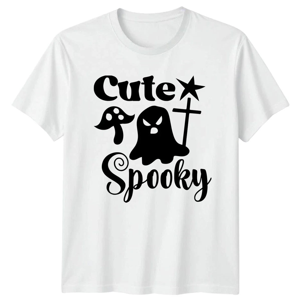 Cute Spooky T-Shirt Halloween Ghost Mushroom Halloween Gift For Him And Her Unisex T-shirt, Sweatshirt, Hoodie, Long Sleeve Tee - T-Shirt, Sweatshirt, Hoodie