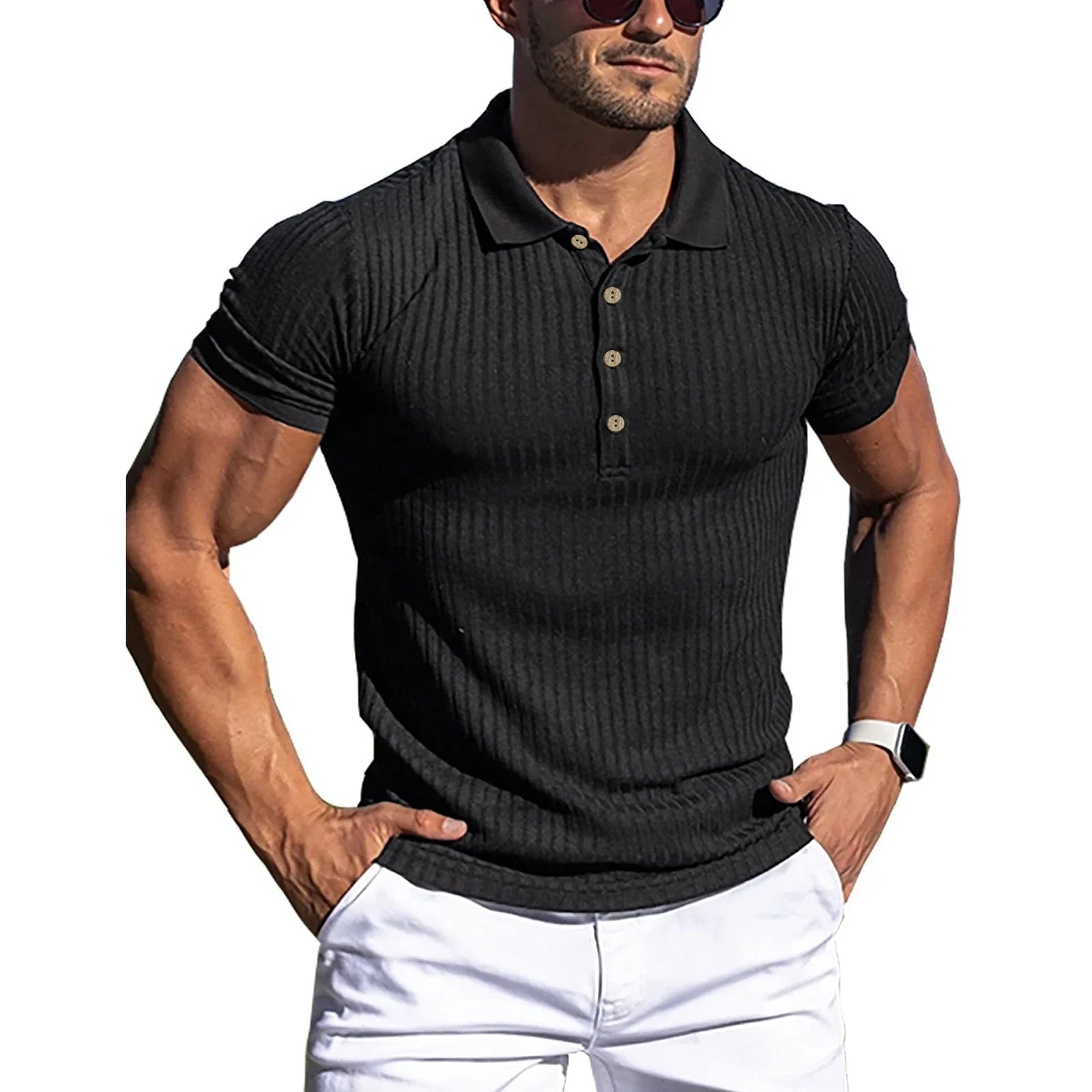 Men Muscle Shirt Slim Fitting Trendy Work Shirt For Gym Recommended Unisex T-shirt, Sweatshirt, Hoodie, Long Sleeve Tee - T-Shirt, Sweatshirt, Hoodie
