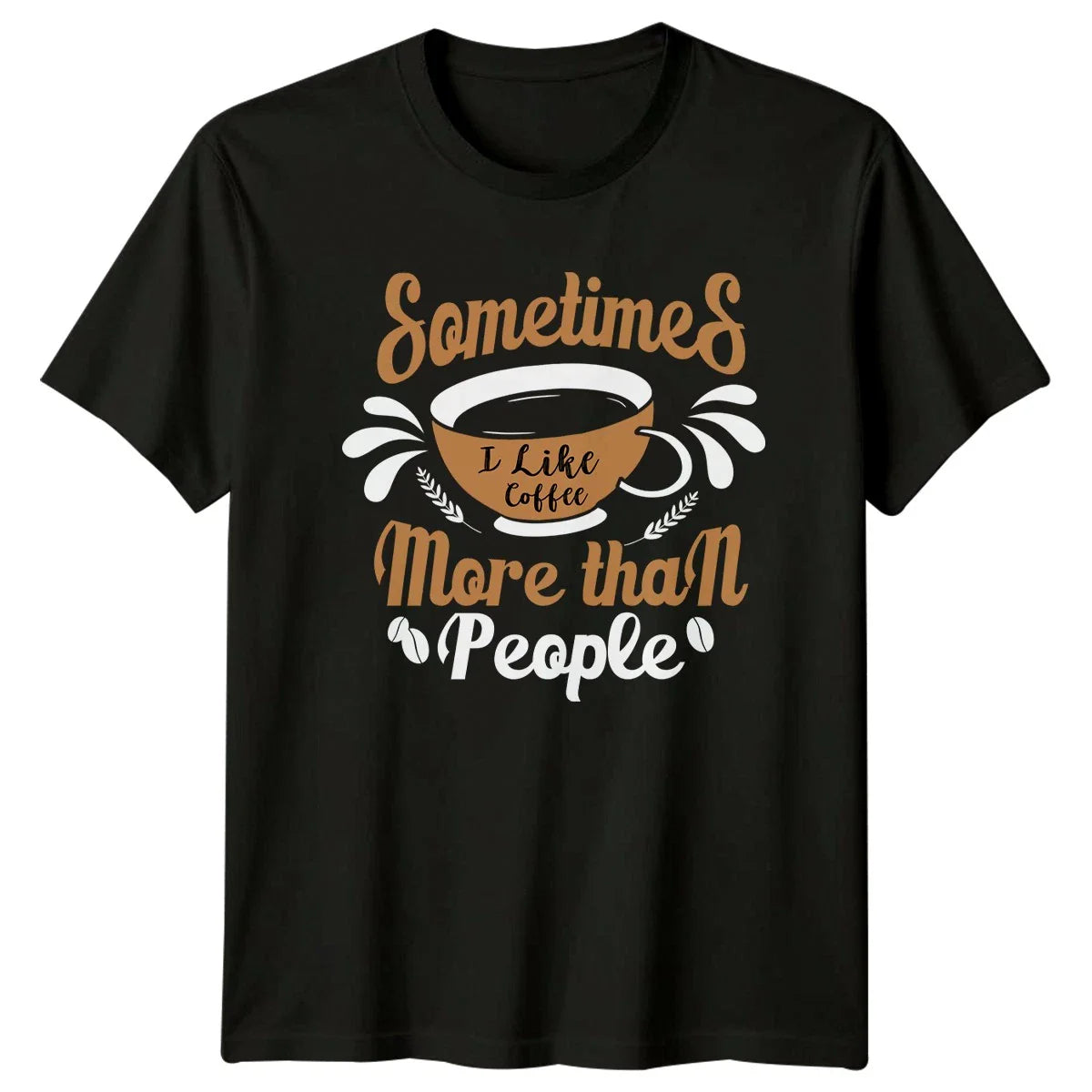 Sometimes I Like Coffee More T-Shirt Introvert Coffee Gift For Him And Her Unisex T-shirt, Sweatshirt, Hoodie, Long Sleeve Tee - T-Shirt, Sweatshirt, Hoodie