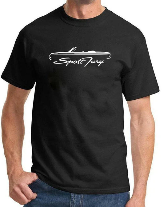 1964 Plymouth Sport Fury Convertible Classic Outline Design Tshirt NEW COLORS Unisex T-shirt, Sweatshirt, Hoodie, Long Sleeve Tee - T-Shirt, Sweatshirt, Hoodie