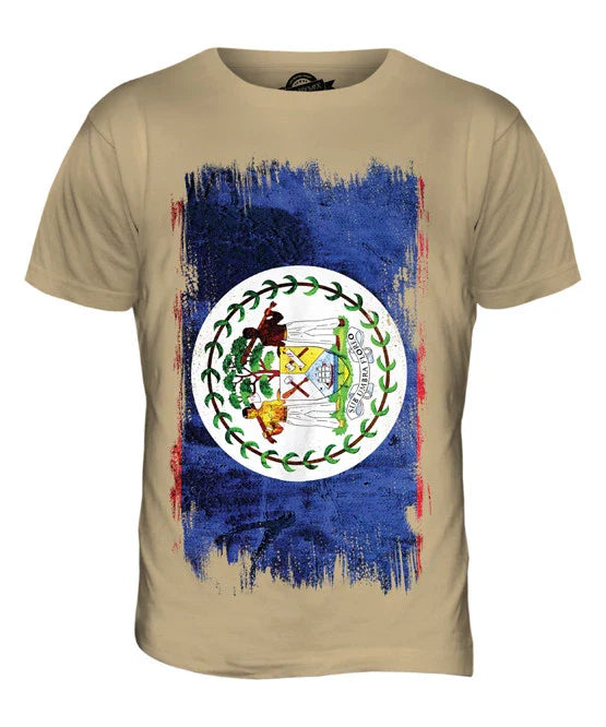 BELIZE GRUNGE FLAG MENS T SHIRT TEE SHIRT XS S M L XL 2XL 3XL 4XL 5XL Unisex T-shirt, Sweatshirt, Hoodie, Long Sleeve Tee - T-Shirt, Sweatshirt, Hoodie