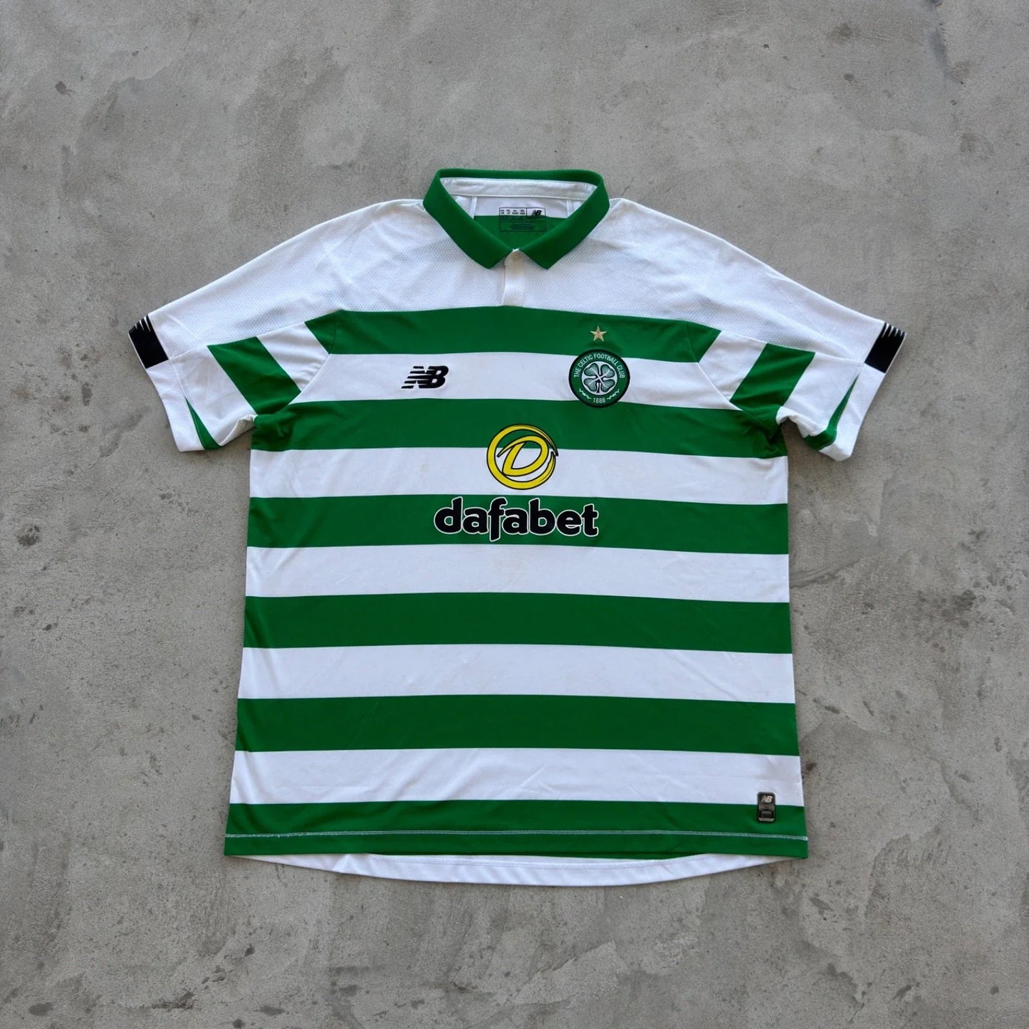 Vintage New Balance Celtic FC Home Jersey Green White Hoops Soccer Shirt XXL Unisex T-shirt, Sweatshirt, Hoodie, Long Sleeve Tee - T-Shirt, Sweatshirt, Hoodie