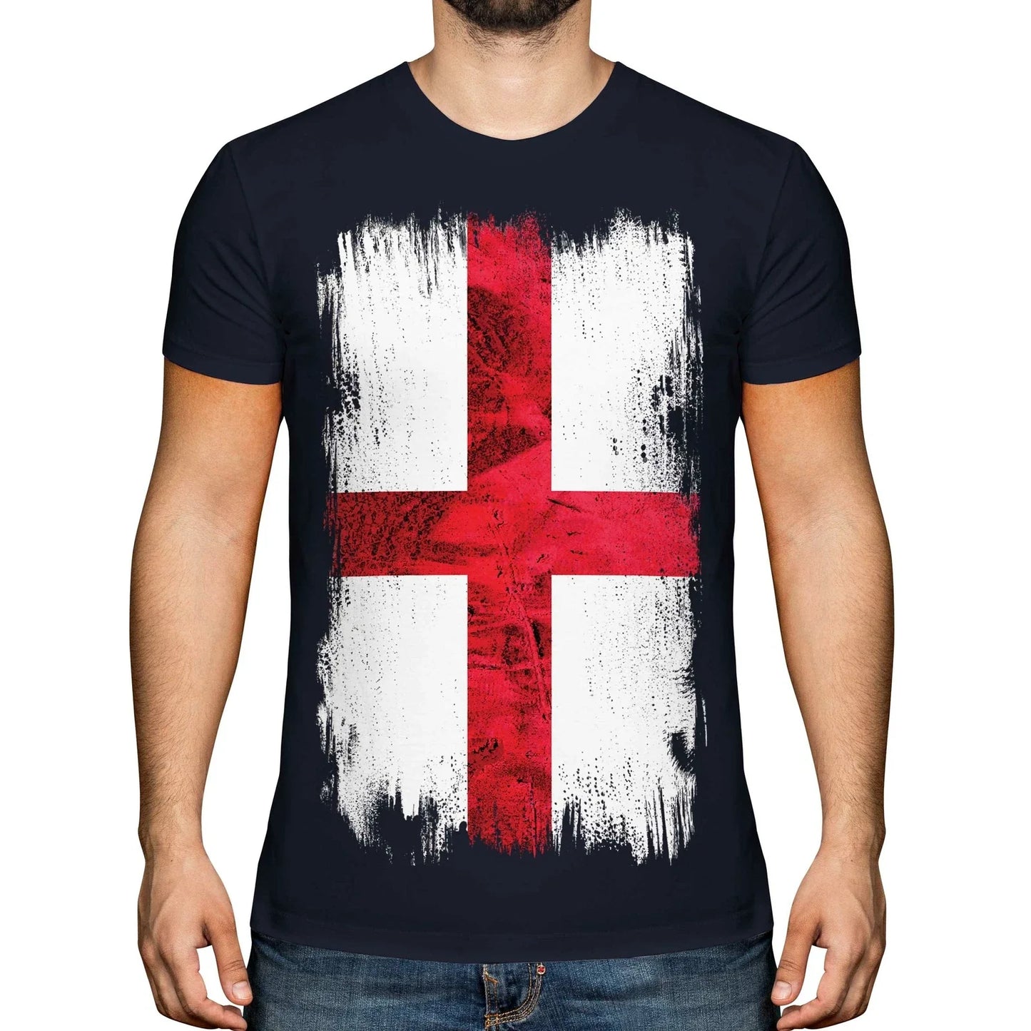 ENGLAND ST GEORGE GRUNGE FLAG MENS T-SHIRT TEE TOP ENGLISH FOOTBALL GIFT SHIRT Unisex T-shirt, Sweatshirt, Hoodie, Long Sleeve Tee - T-Shirt, Sweatshirt, Hoodie