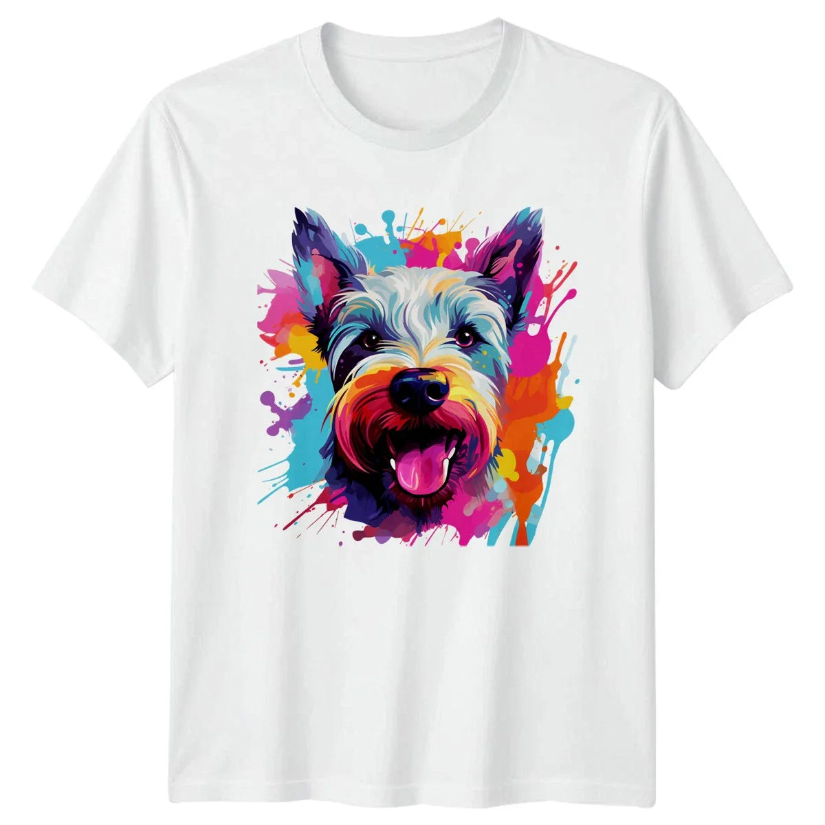 Colorful Terrier Dog Face T-Shirt Pet Lover Gift For Him And Her Unisex T-shirt, Sweatshirt, Hoodie, Long Sleeve Tee - T-Shirt, Sweatshirt, Hoodie