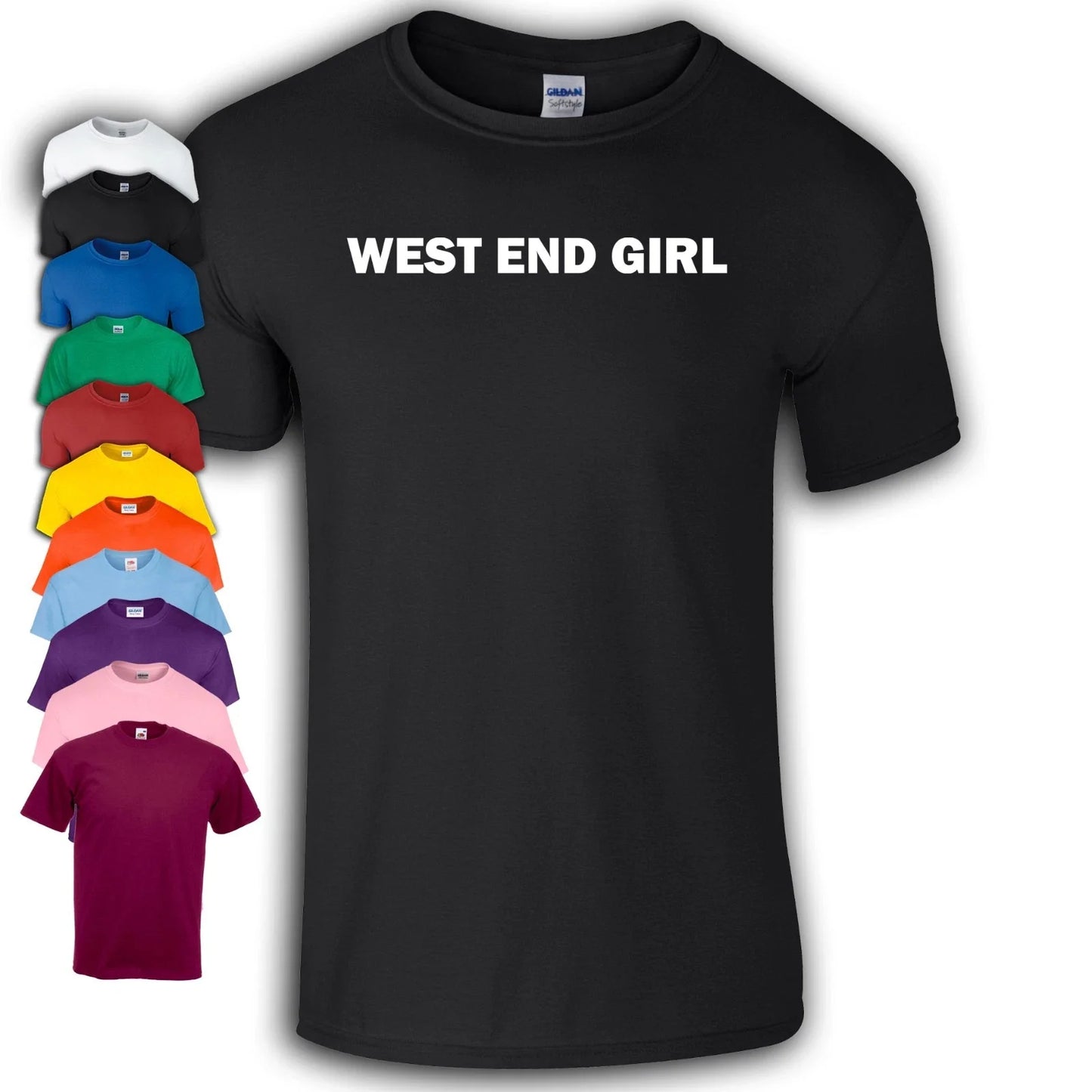 West End Girl T-Shirt | Lily Allen | Pet Shop Boys | London | Pop Unisex T-shirt, Sweatshirt, Hoodie, Long Sleeve Tee - T-Shirt, Sweatshirt, Hoodie