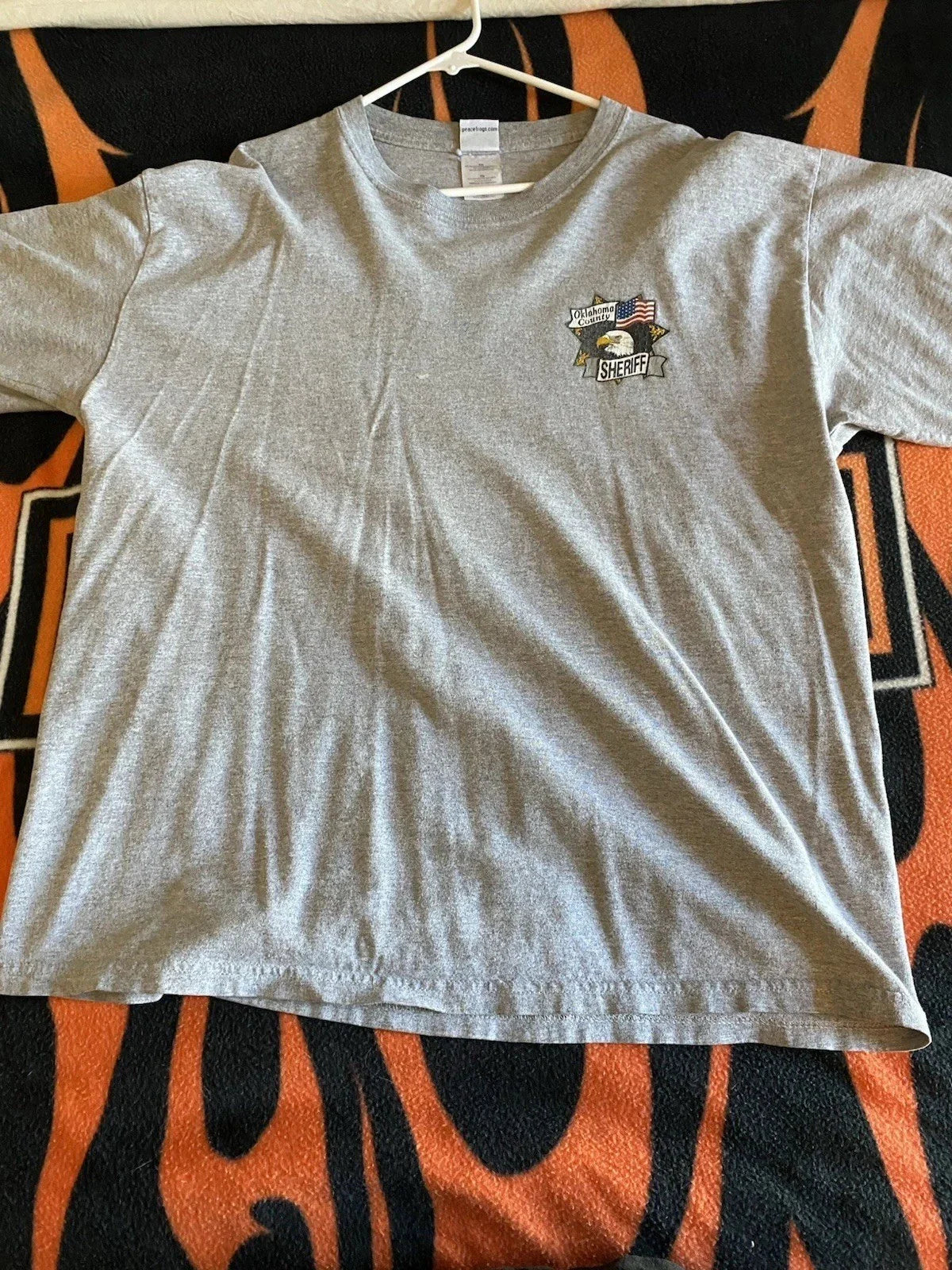 Vintage Oklahoma County Sheriff Peace Frog Tshirt Unisex T-shirt, Sweatshirt, Hoodie, Long Sleeve Tee - T-Shirt, Sweatshirt, Hoodie