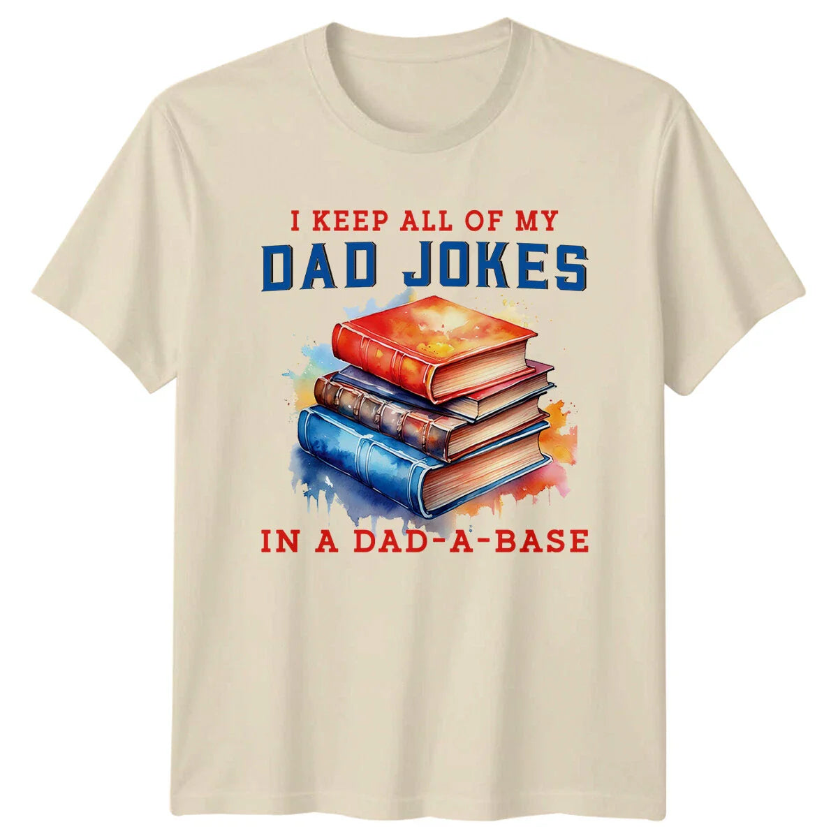 Dad Jokes Database T-Shirt Funny Father's Day Book Lover Tee Unisex T-shirt, Sweatshirt, Hoodie, Long Sleeve Tee - T-Shirt, Sweatshirt, Hoodie