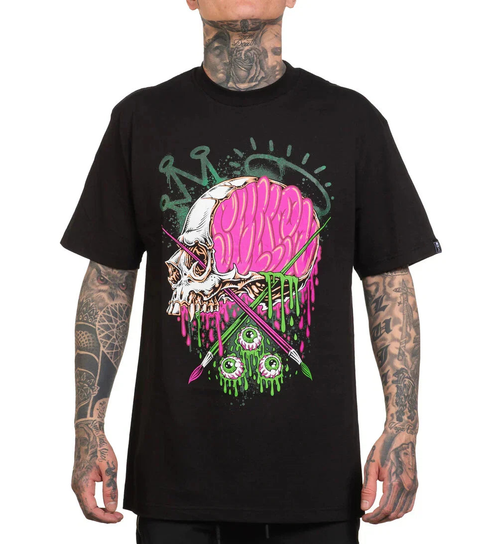 Sullen Punk Pin Up Street Life Americana Tattoo Art Mens Tee CREATIVE MINDS Unisex T-shirt, Sweatshirt, Hoodie, Long Sleeve Tee - T-Shirt, Sweatshirt, Hoodie