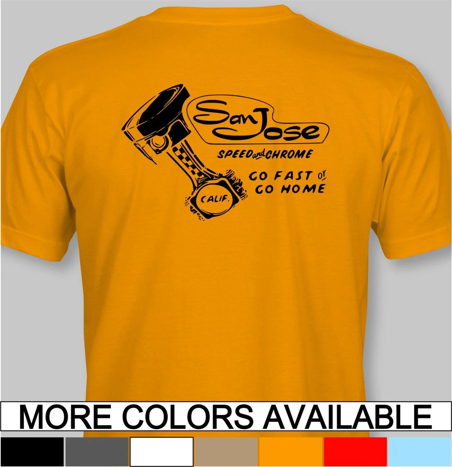 SAN JOSE SPEED & CHROME SHOP Retro T-Shirt  california hot rat rod car Unisex T-shirt, Sweatshirt, Hoodie, Long Sleeve Tee - T-Shirt, Sweatshirt, Hoodie